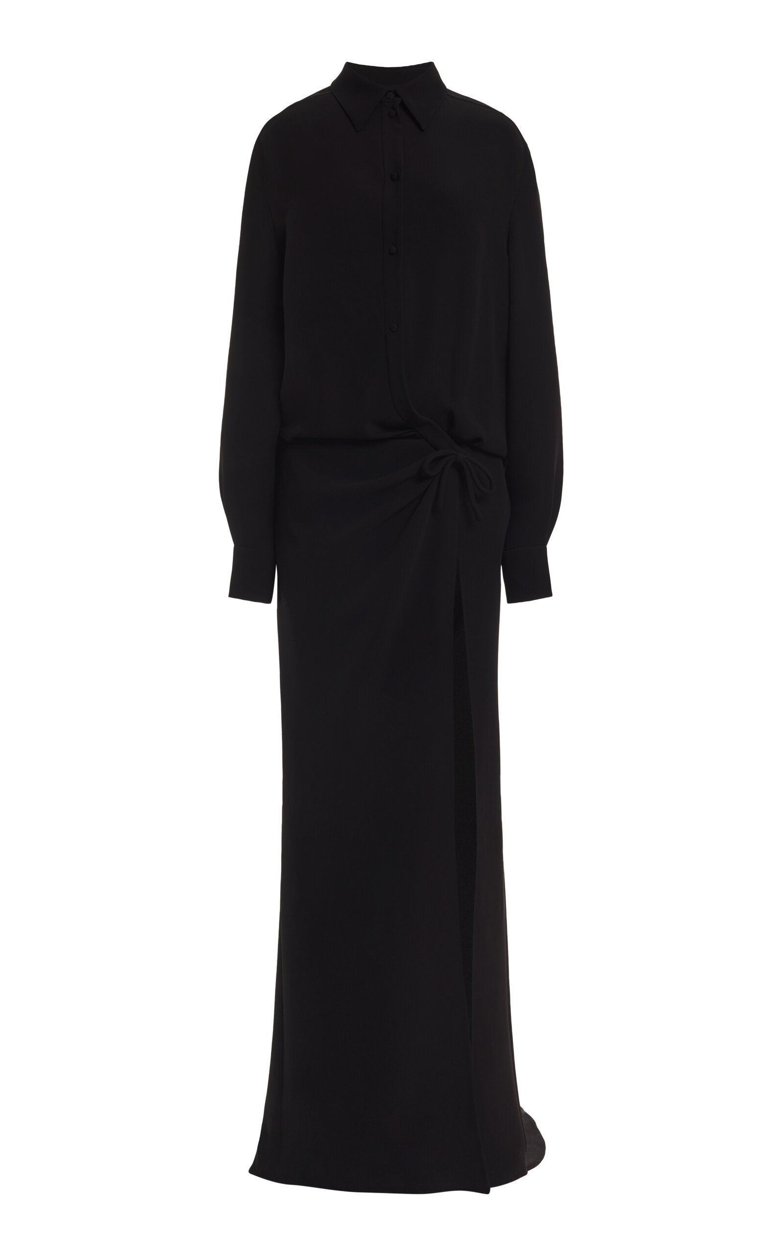 Valentino Silk Cady Gown In Black