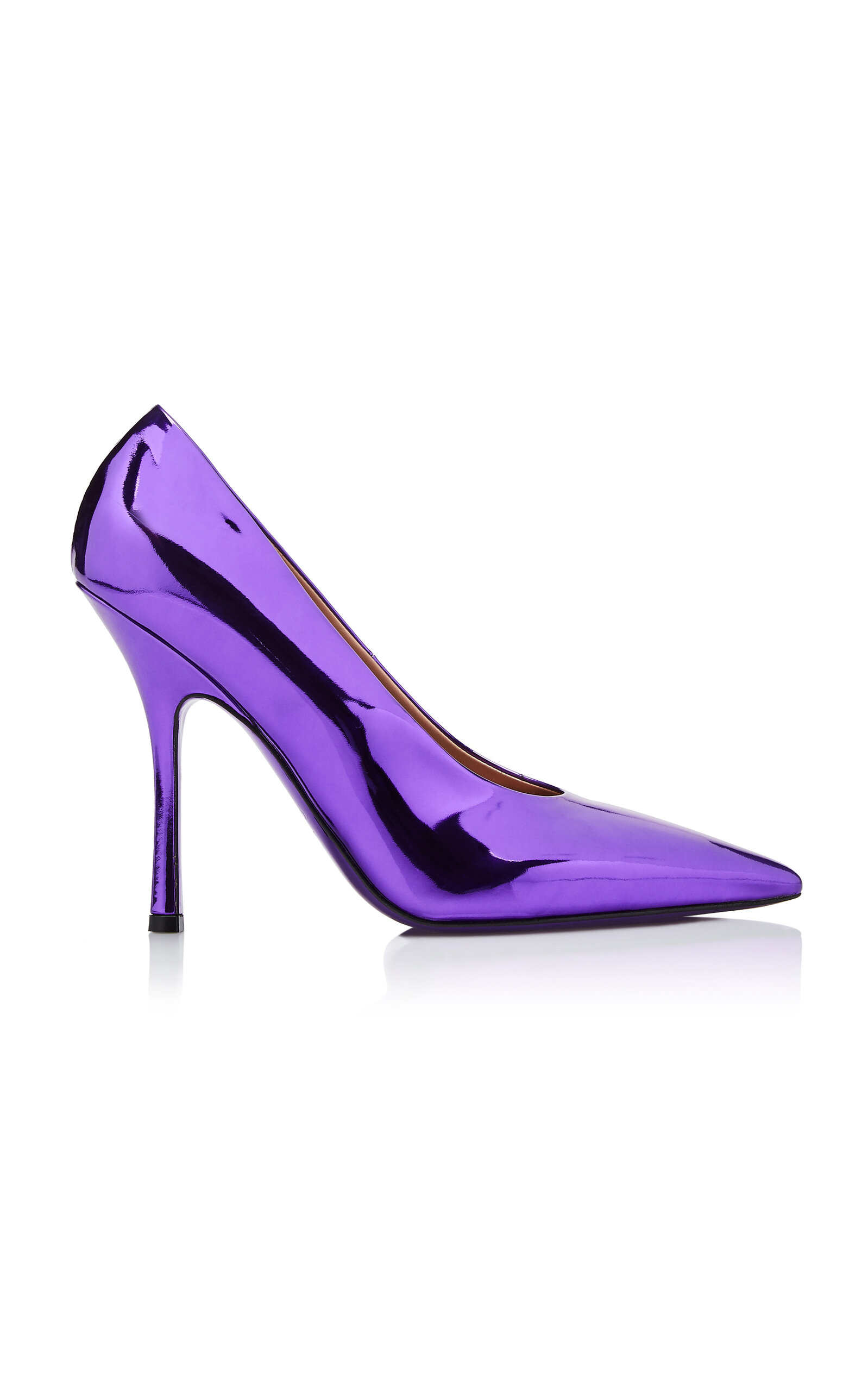 Valentino Garavani Women's  Nite-out Metallic Leather Pumps In Purple