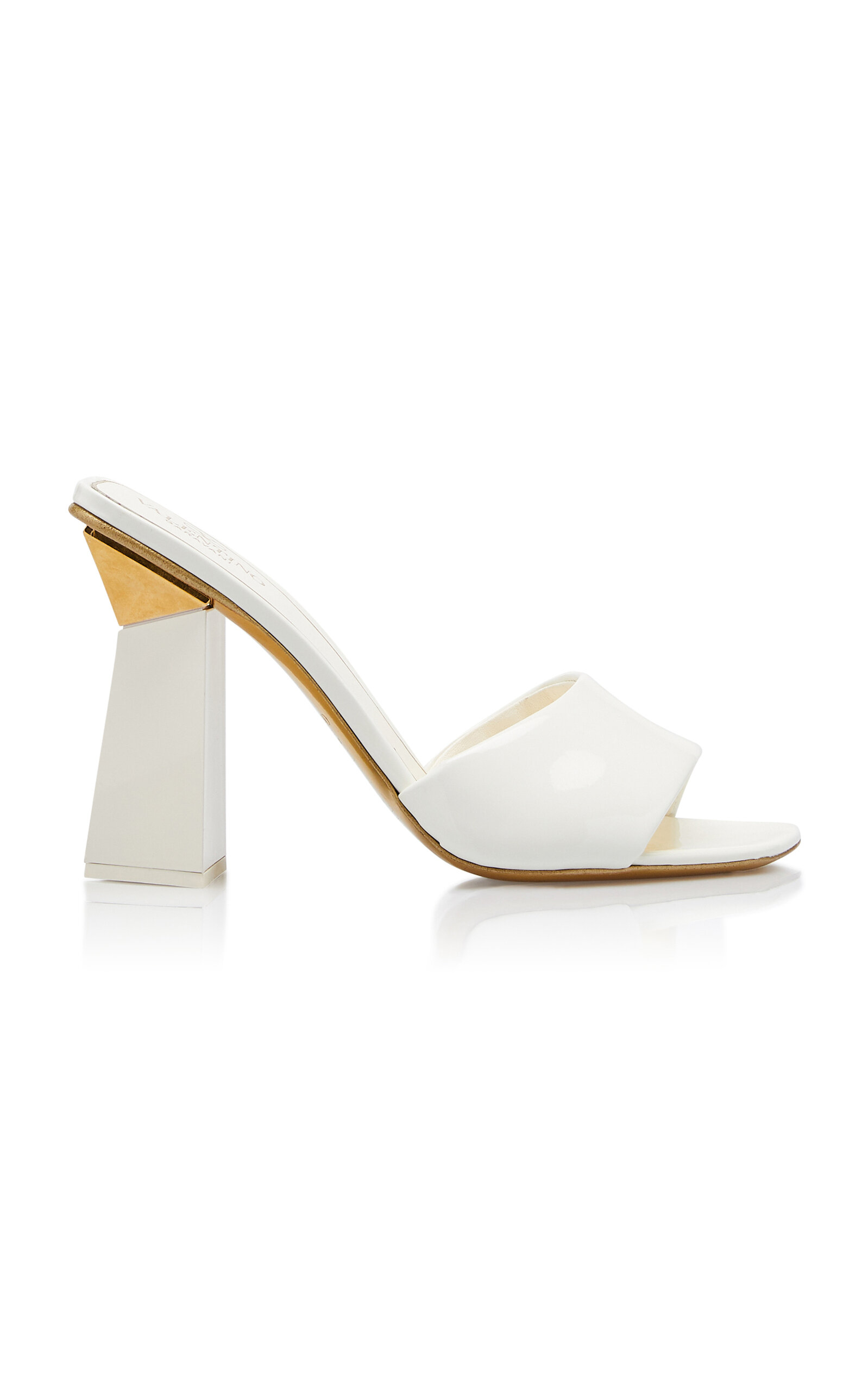 Shop Valentino Hyper One Stud Sandals In Ivory