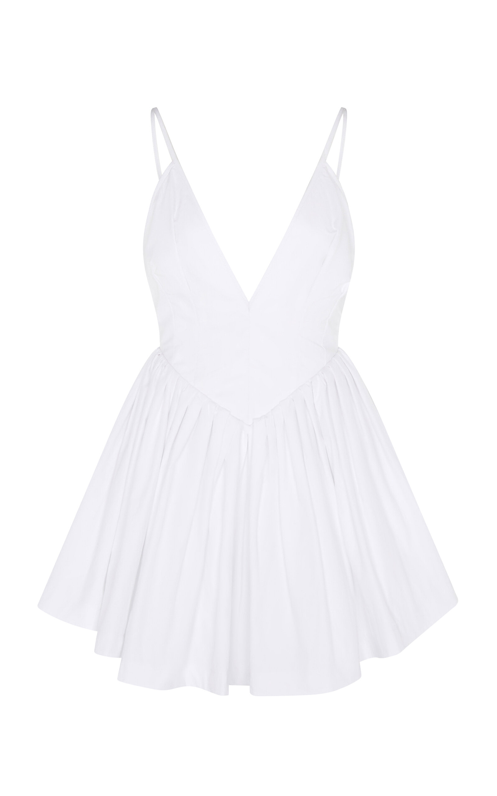 Paris Georgia Paloma Cotton-blend Mini Dress In White