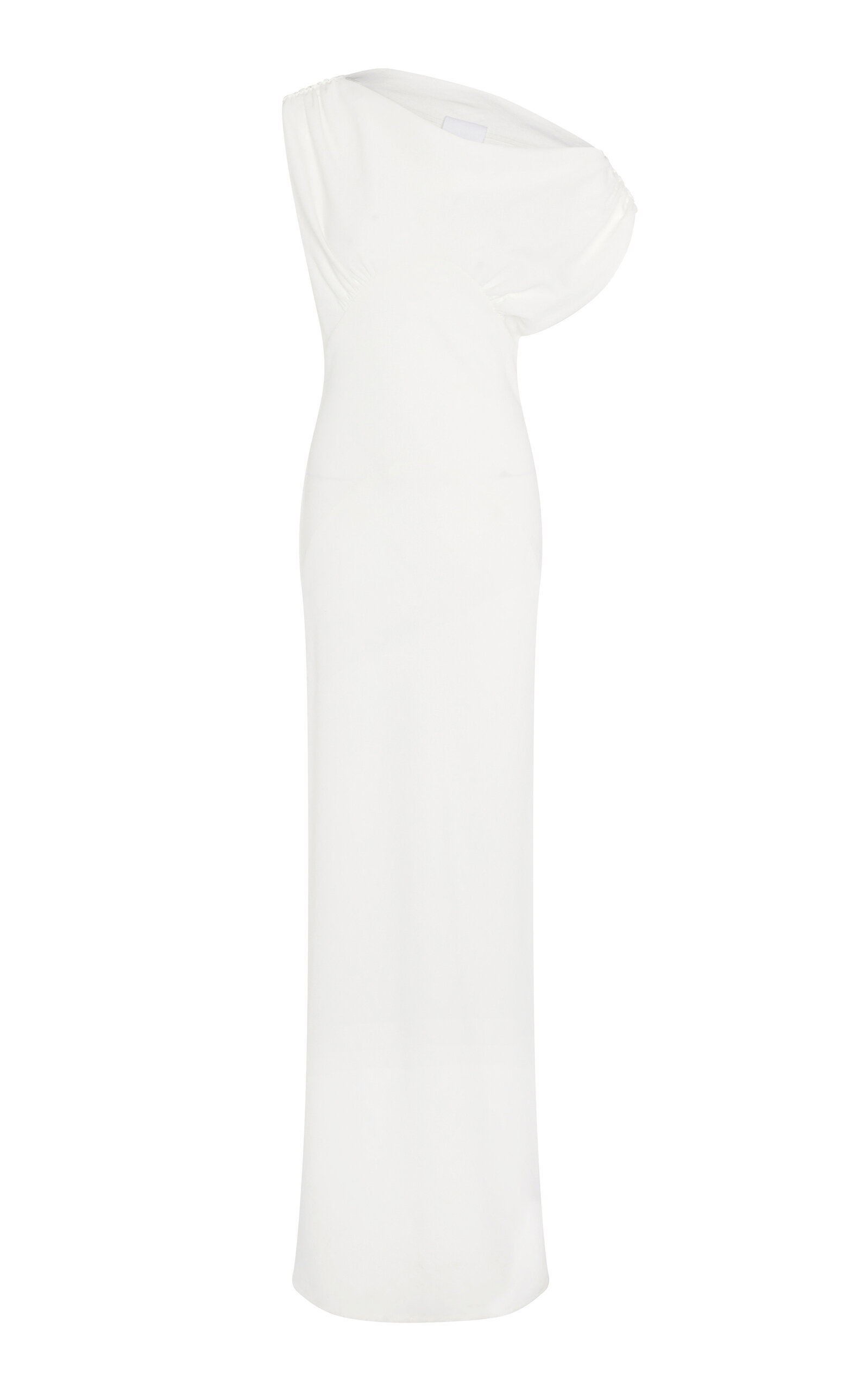 Paris Georgia Raina Asymmetric Maxi Dress In White