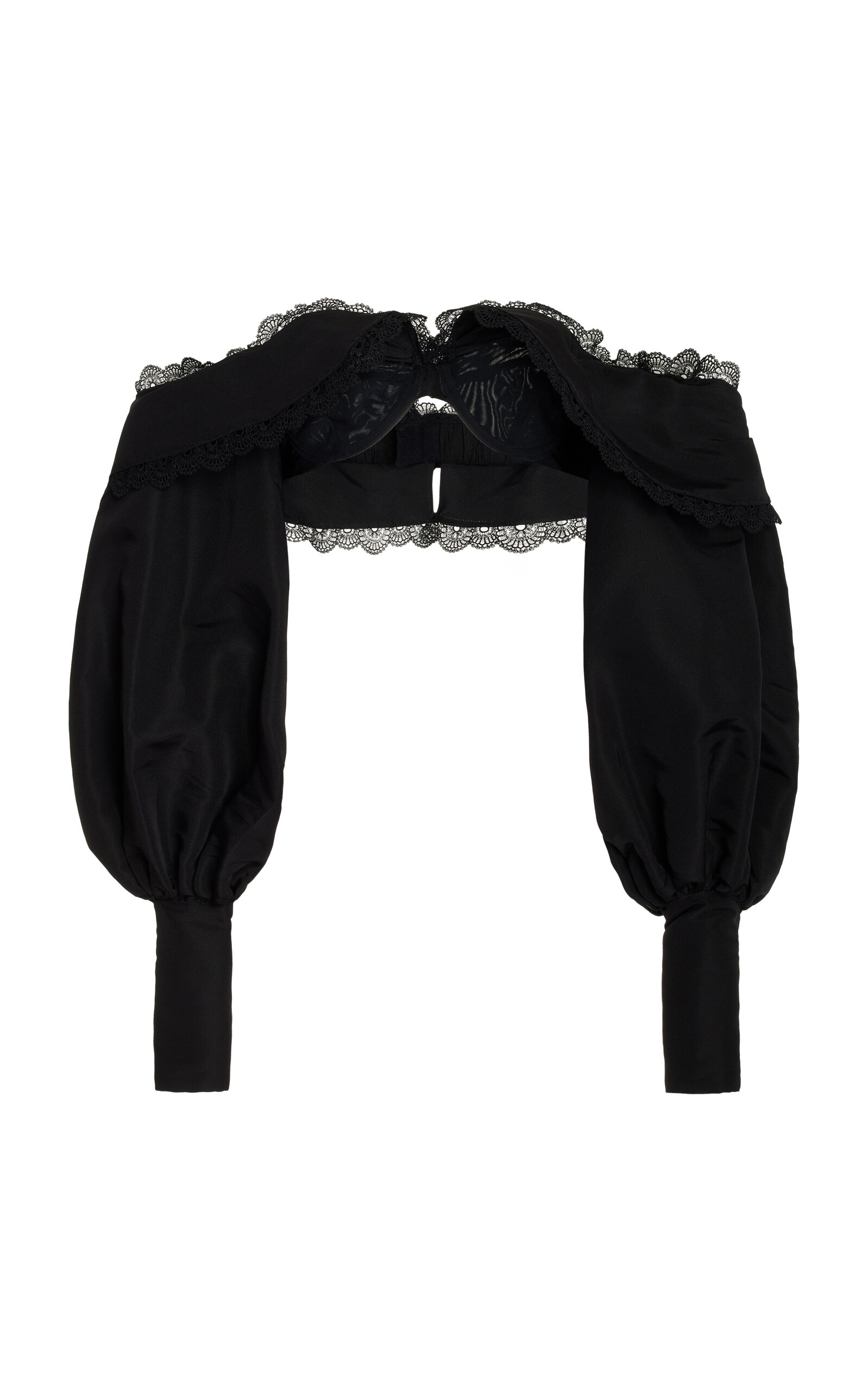 Cortez Draped Cotton-Blend Crop Top