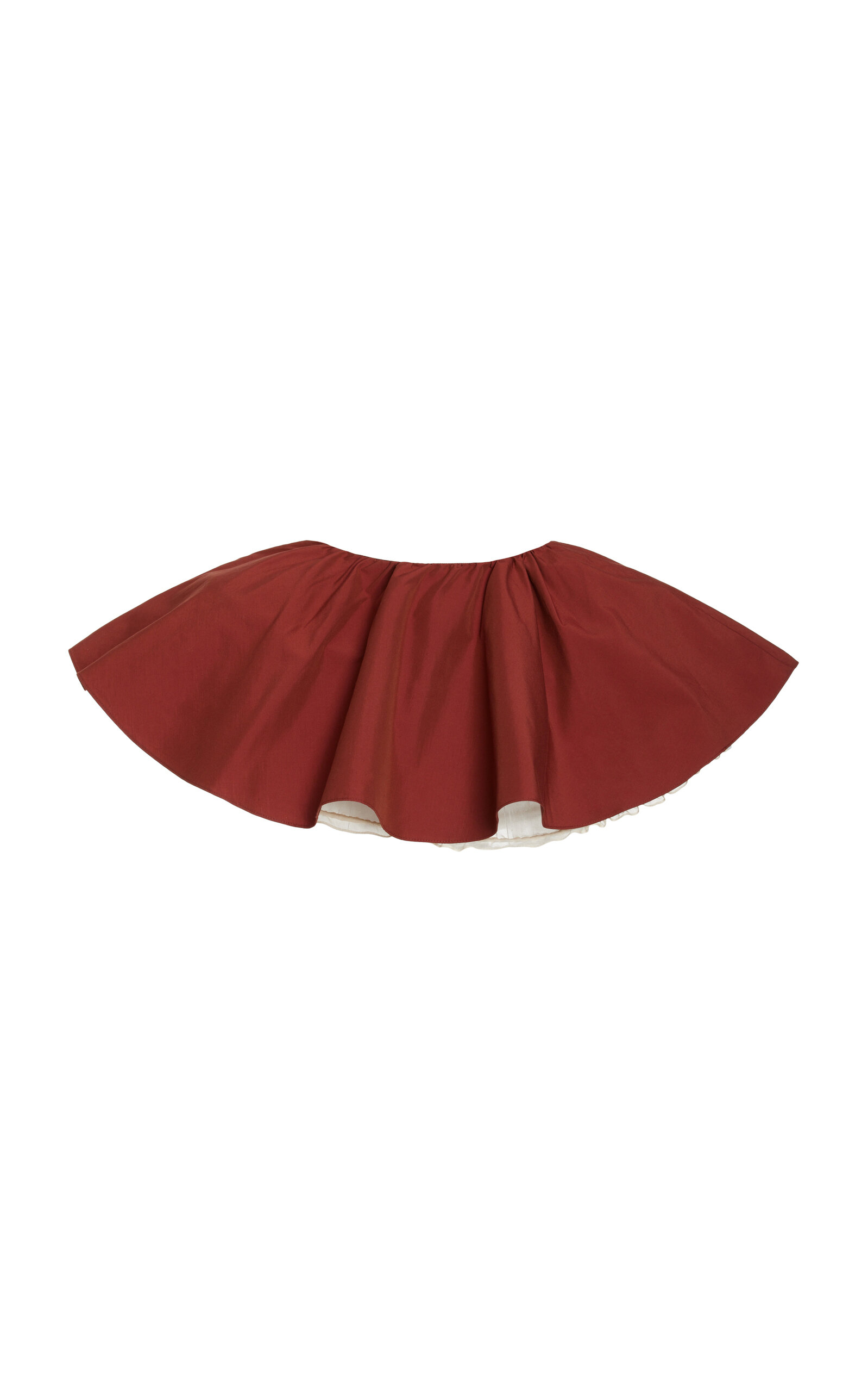 MIRROR PALAIS WOMEN'S LA FALDA LAYERED COTTON-BLEND MINI SKIRT