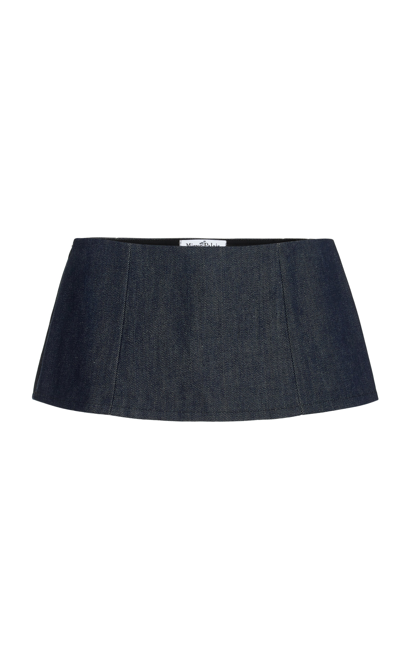 Cotton Denim Mini Skort