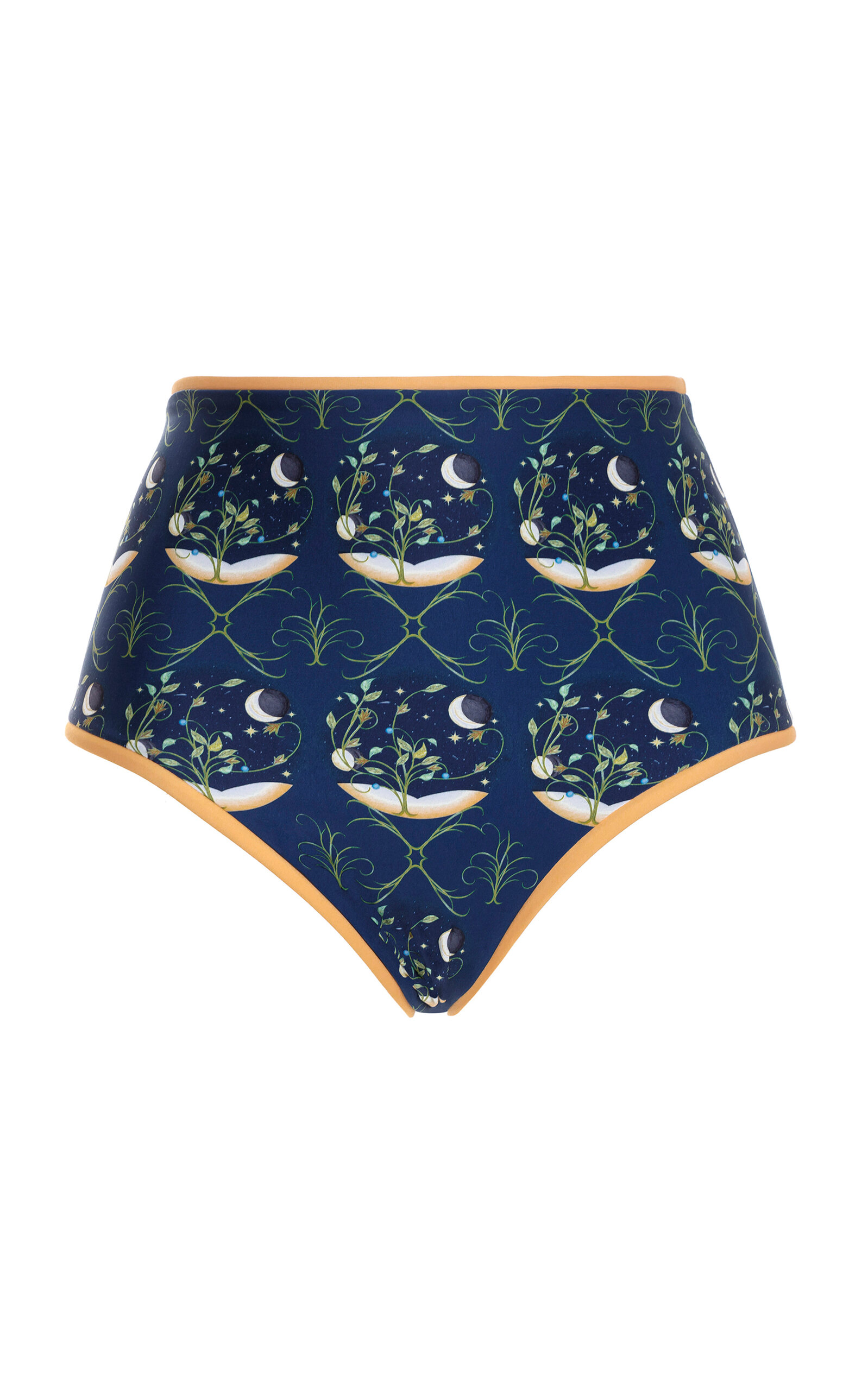 Shop Agua By Agua Bendita Magenta Estelar Bikini Bottom In Blue
