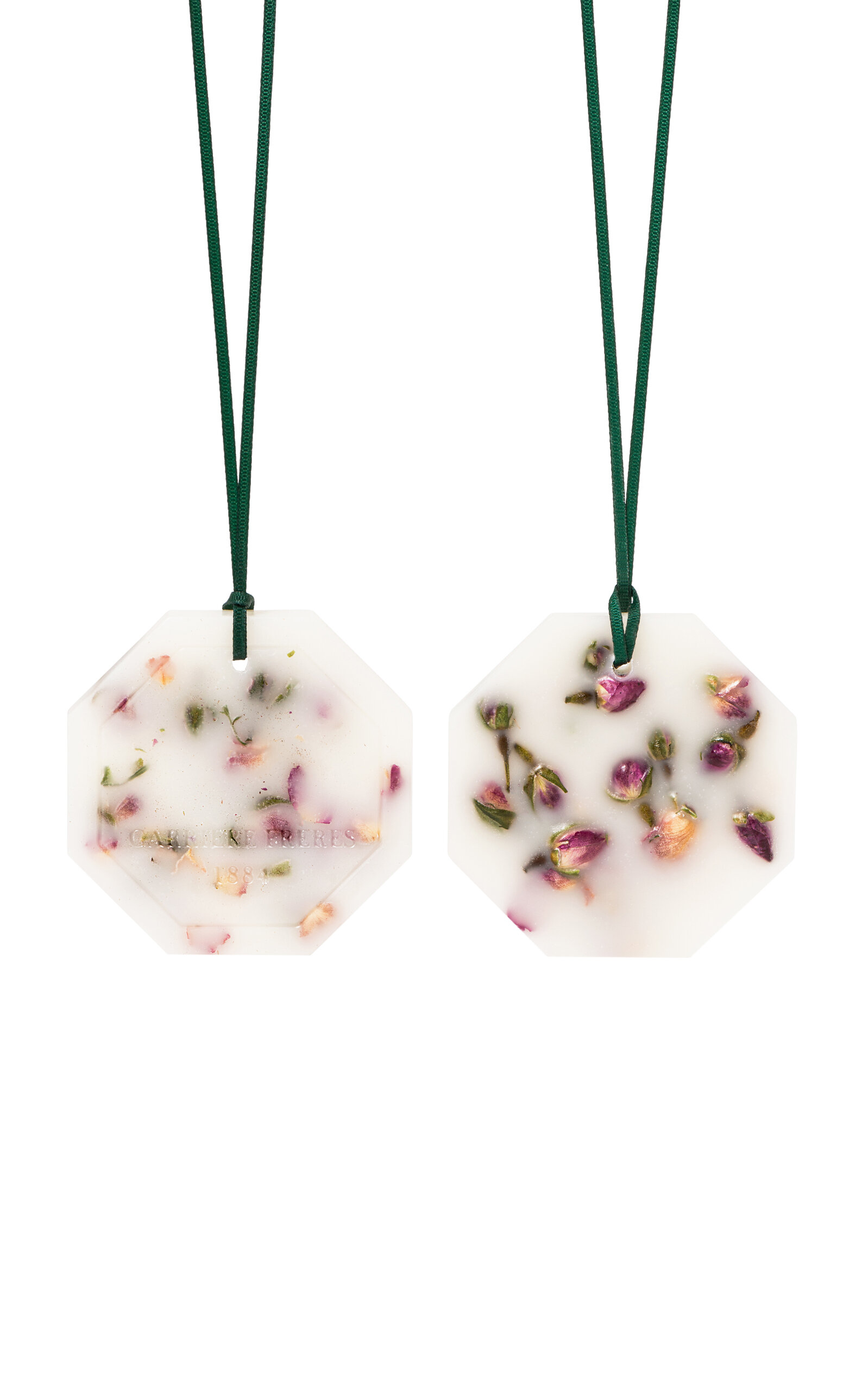 Carriere Freres Set-of-two Rosa Damascena Botanical Palets In Neutral