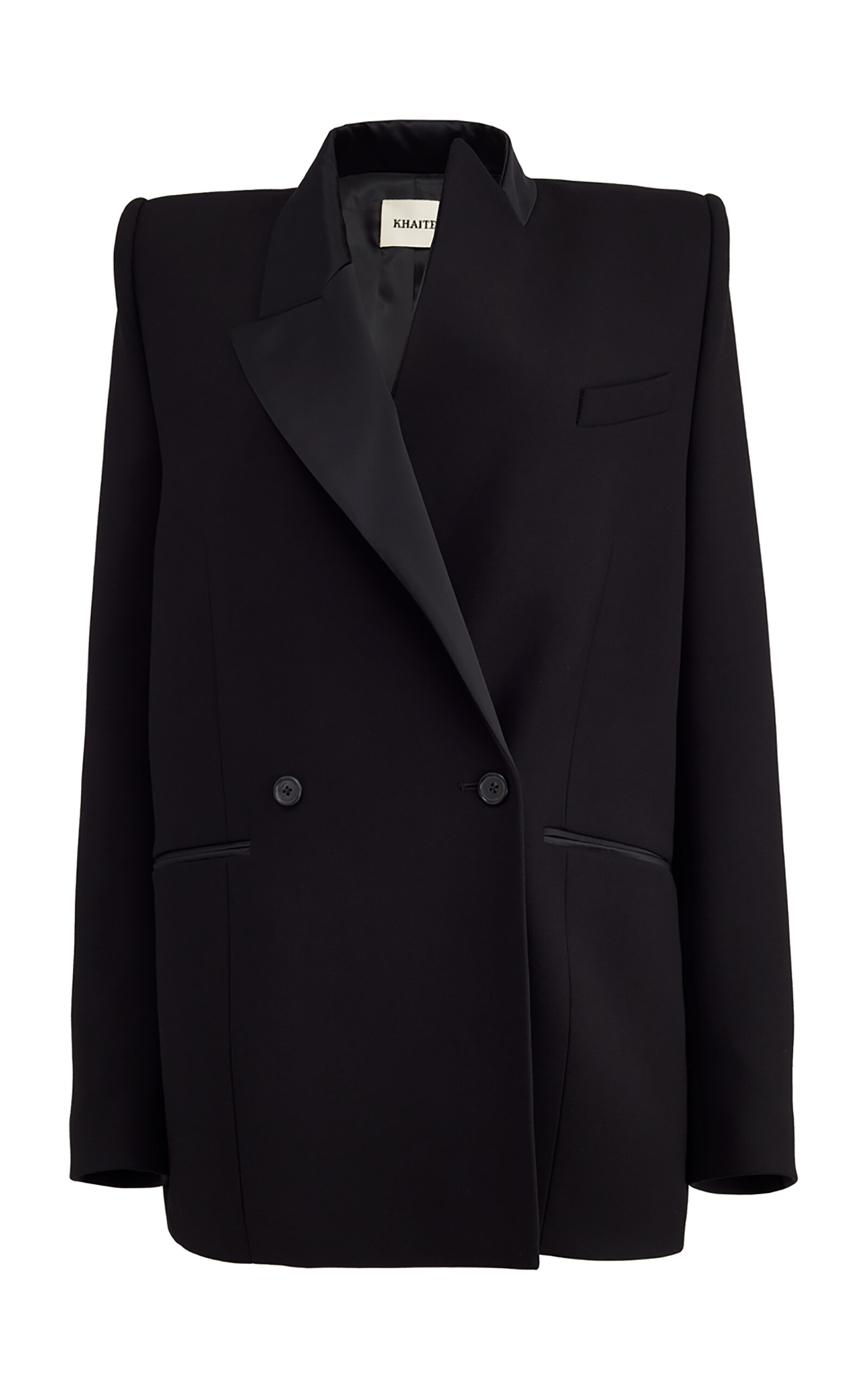 Khaite - Malek Double-Breasted Jacket - Black - US 0 - Moda Operandi