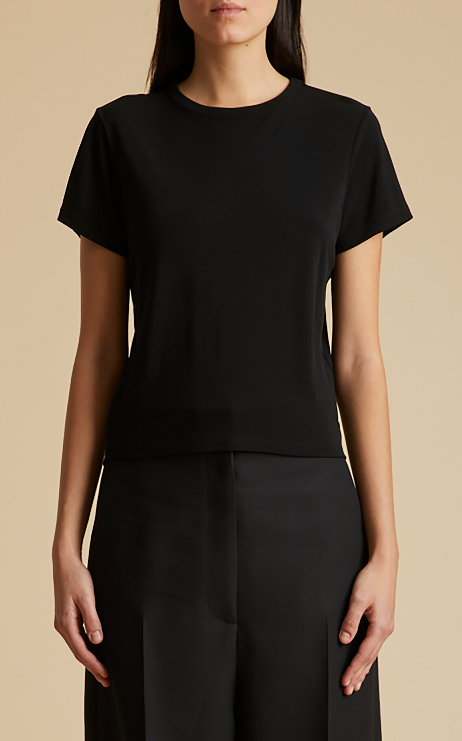 Khaite Mae Short-sleeved T-shirt In Black