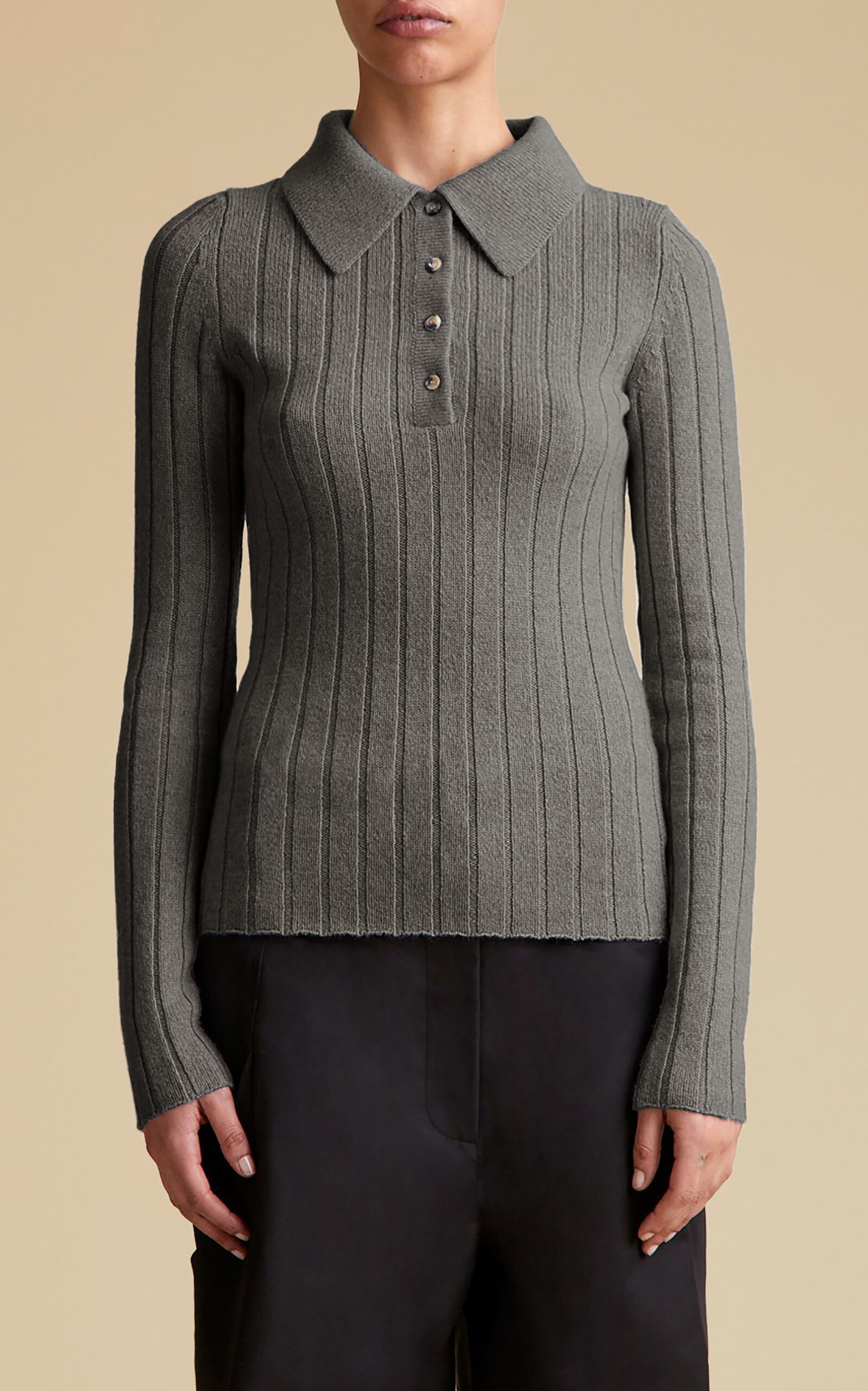 Khaite - Women's Hans Sweater - Dark Grey - XS - Only At Moda Operandi