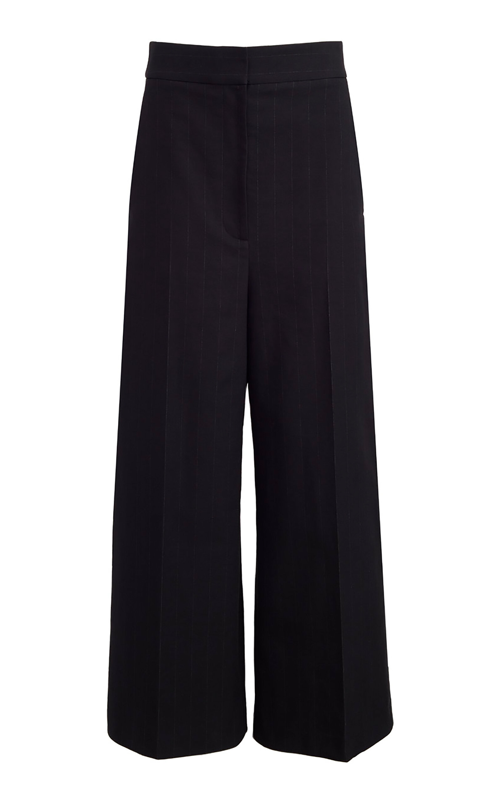 Shop Khaite Teyana Pleated Wide-leg Pants In Black
