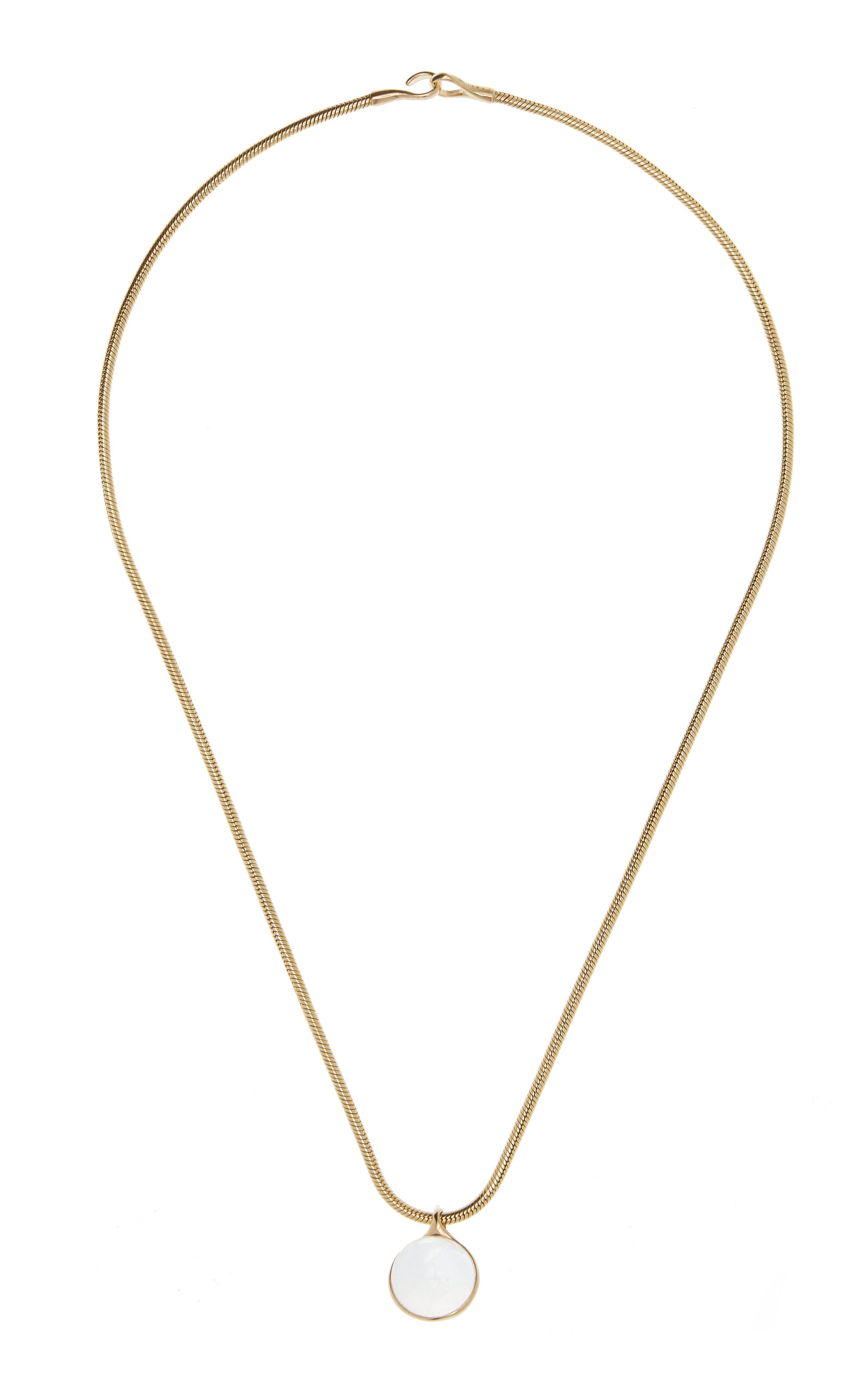 Halo 14K Yellow Gold Quartz Choker Necklace