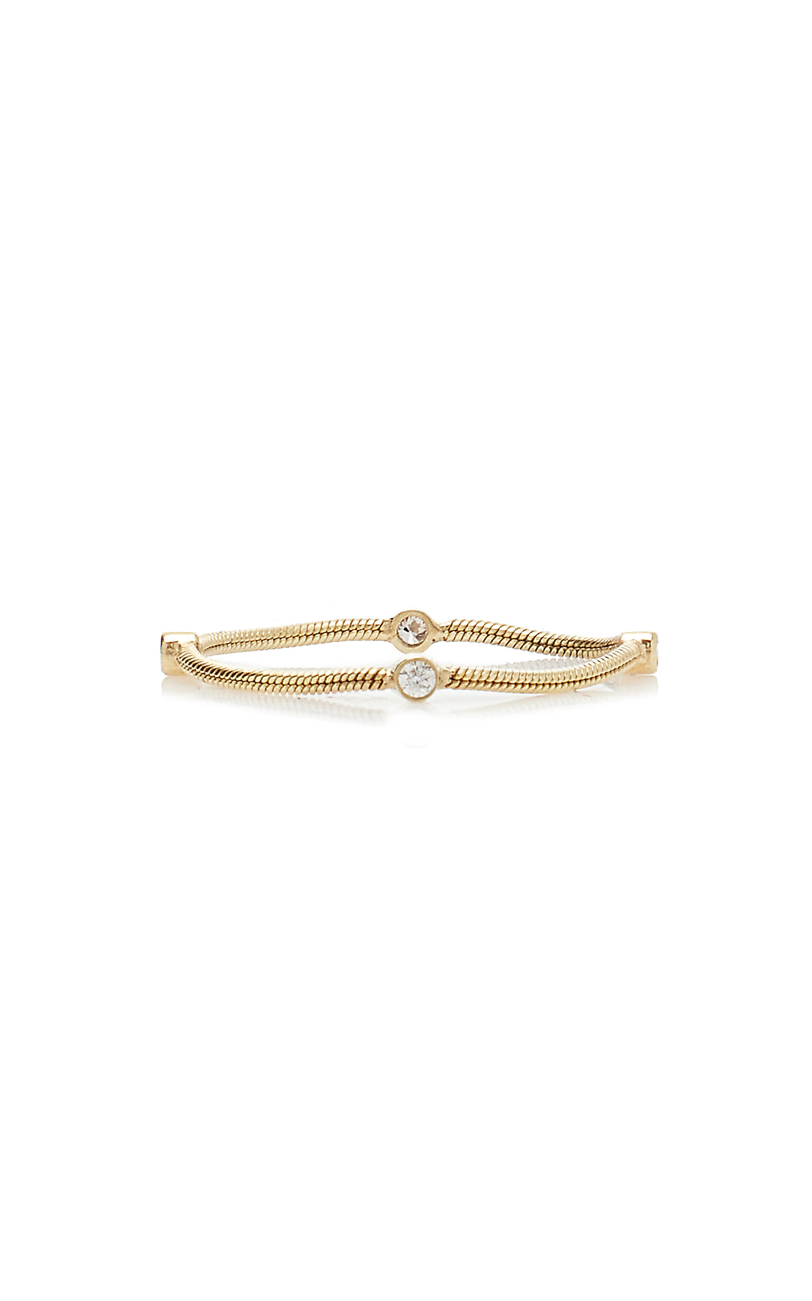 Rope 14K Yellow Gold Diamond Ring