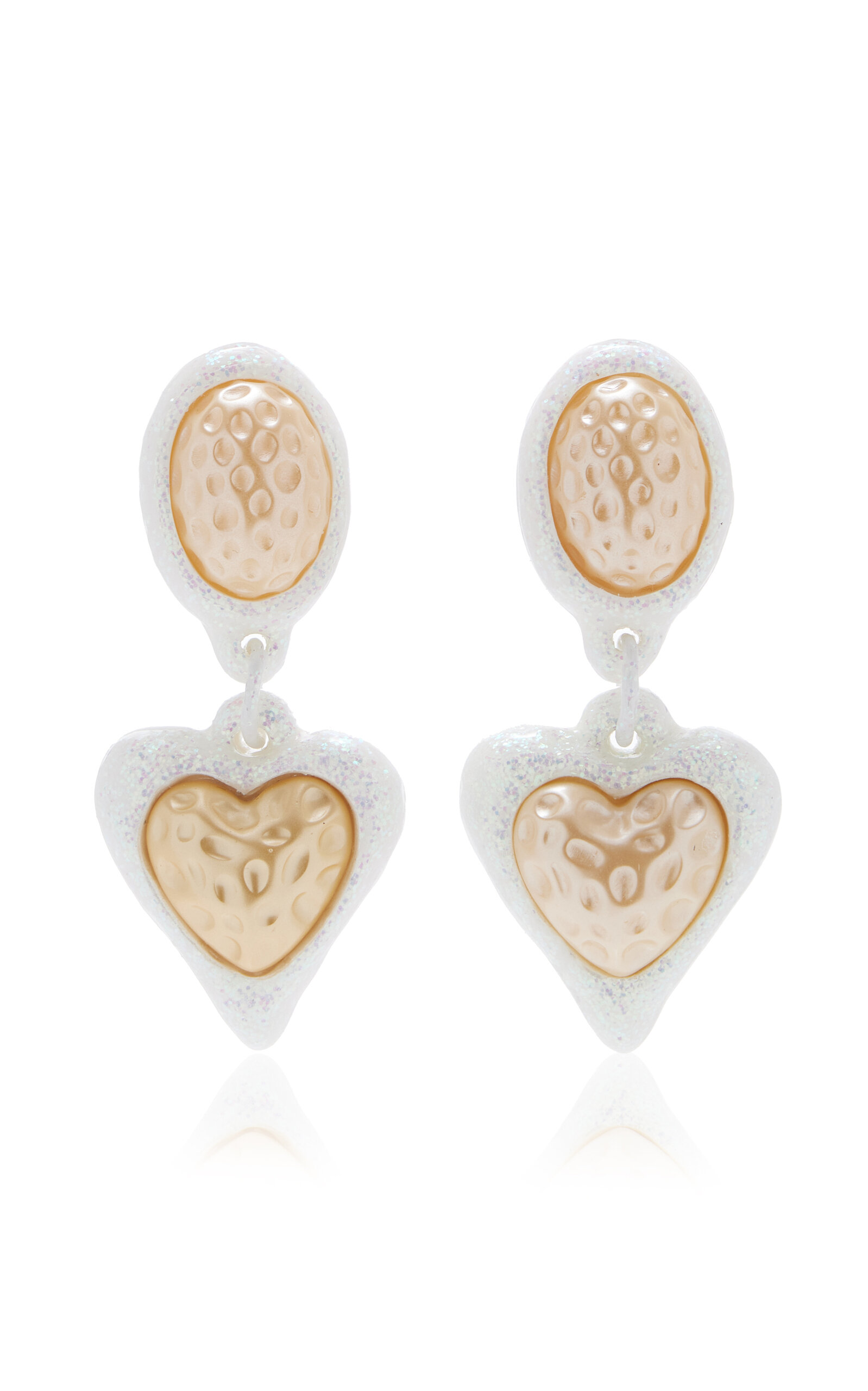 Shop Julietta Night Fever Drop Earrings In White