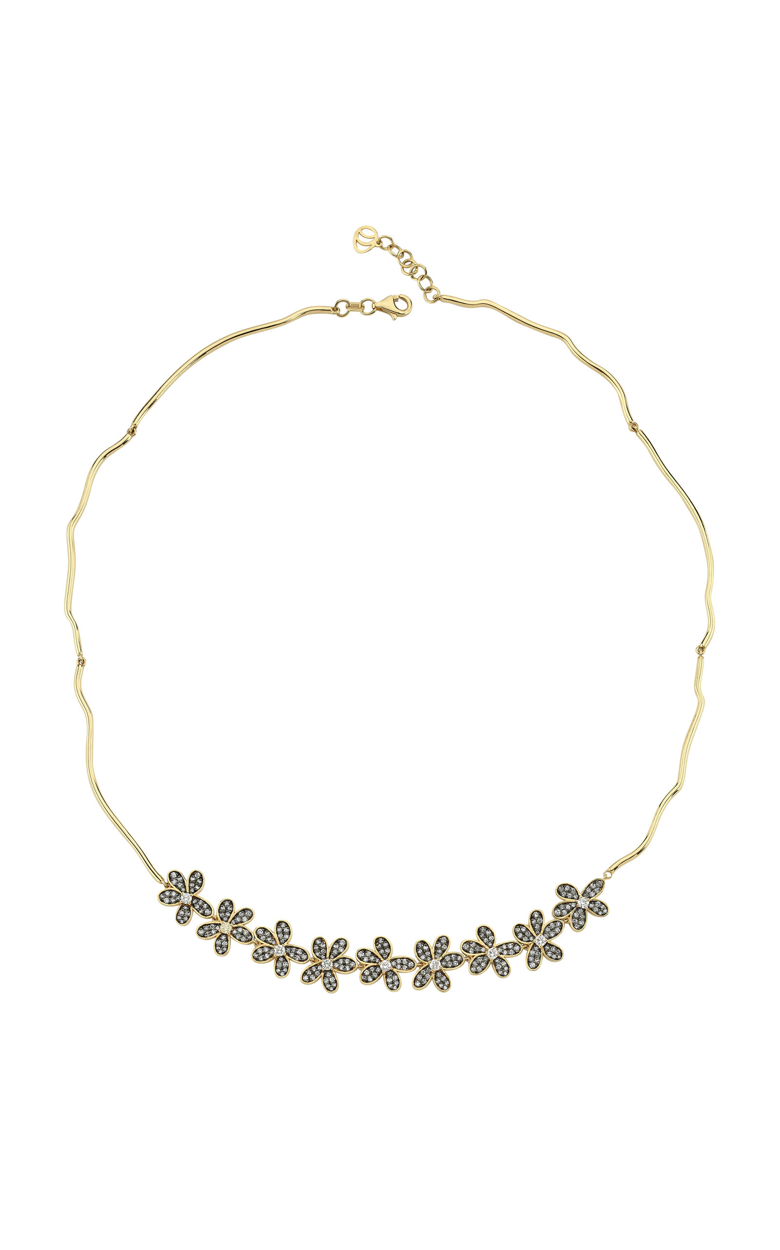 Charms Company Rebellion 14k Yellow Gold Diamond Necklace
