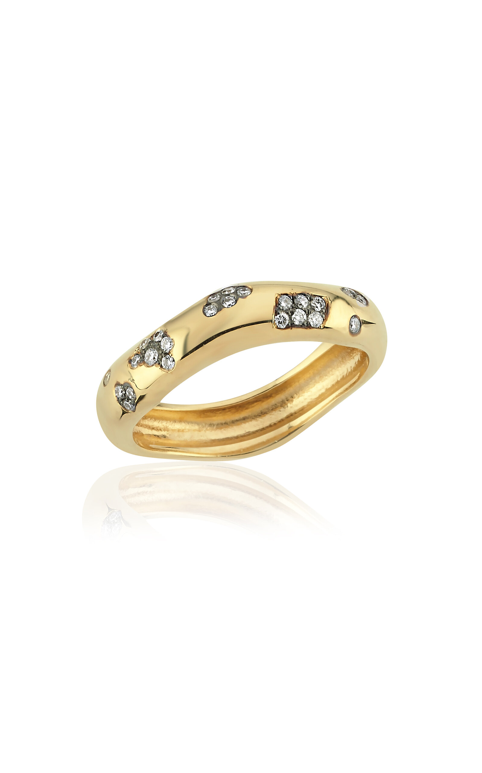 Charms Company Rebellion 14k Yellow Gold Diamond Ring