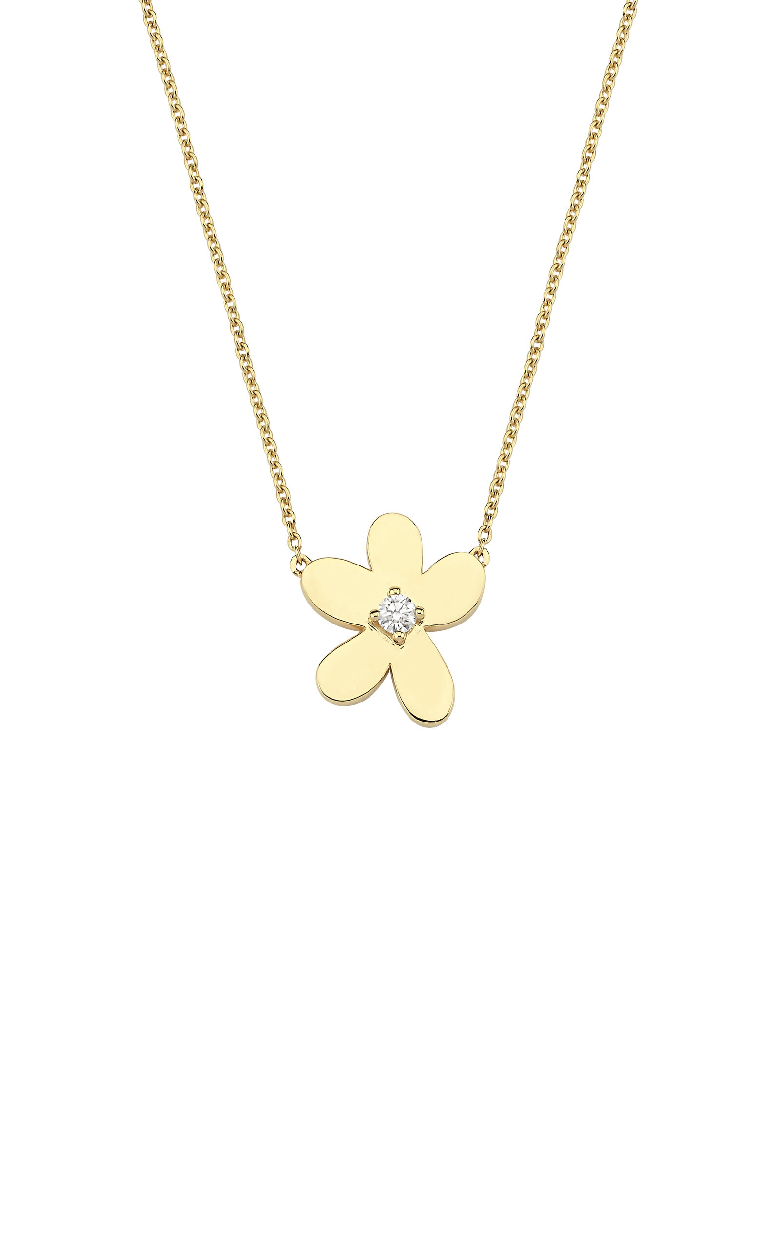 14K Yellow Gold Diamond Necklace