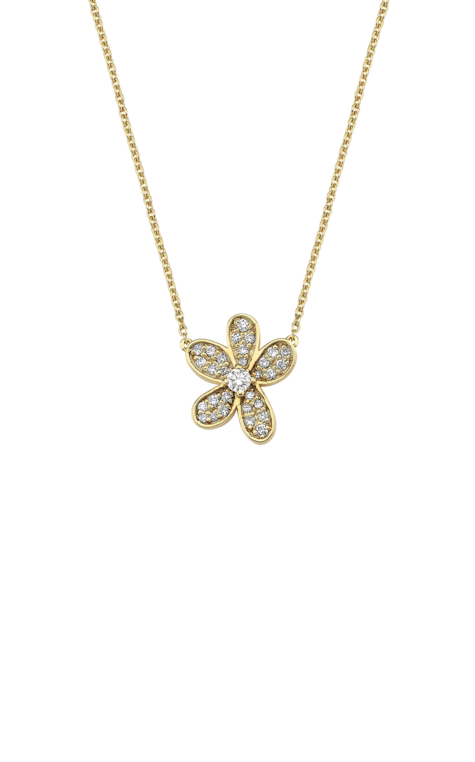 Charms Company Women's 14K Yellow Gold Diamond Necklace
