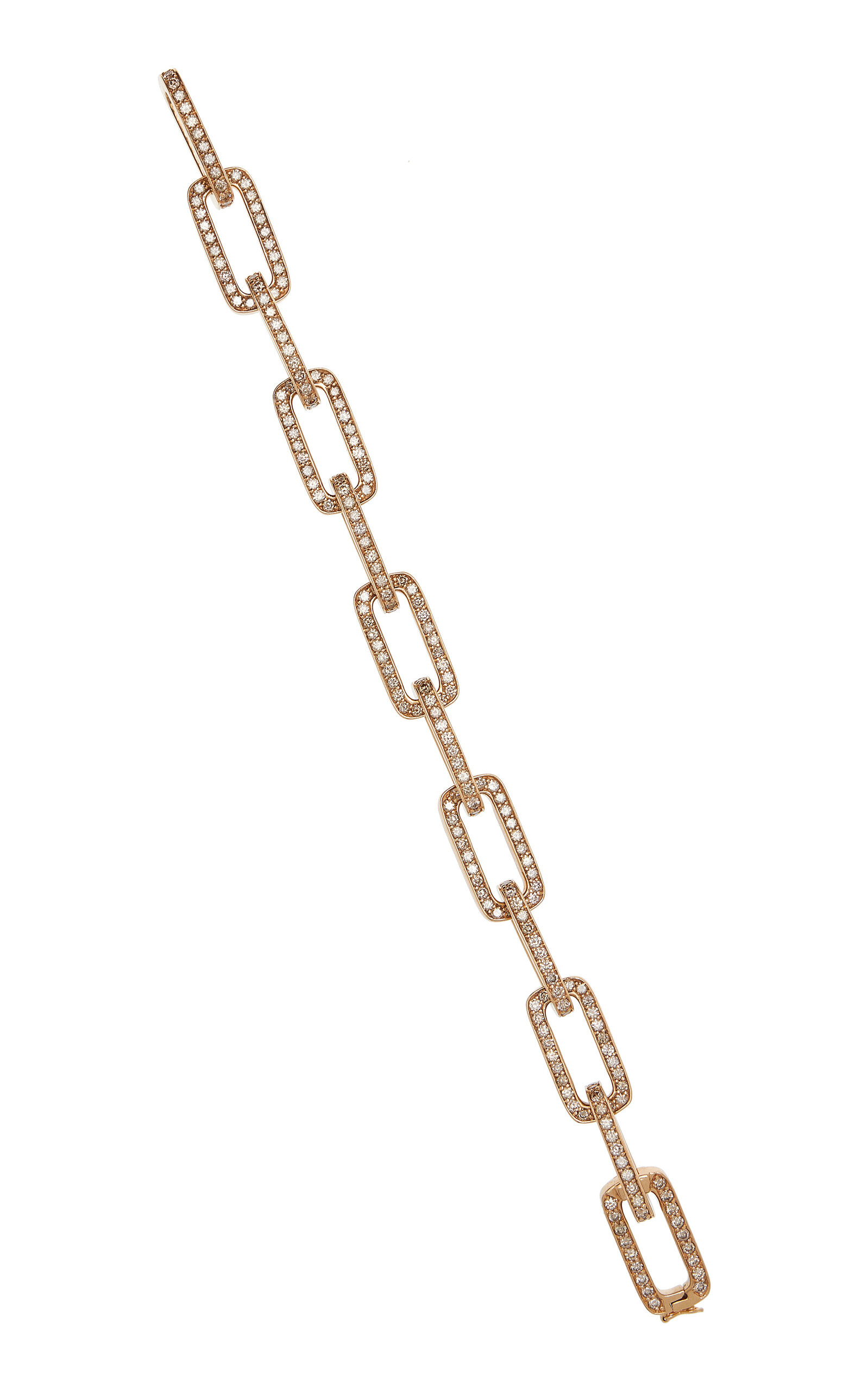 Piranesi Women's 18K Gold Mosaique Link Bracelet in Champange Diamond
