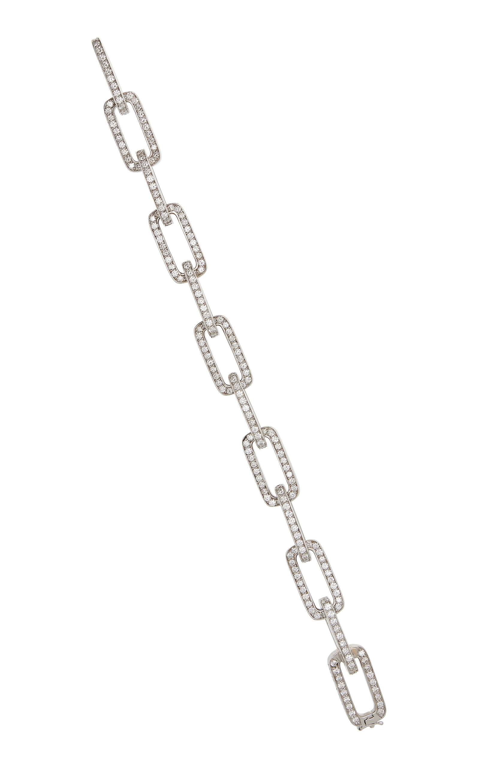 Piranesi Women's 18K Gold Mosaique Link Bracelet in White Diamond