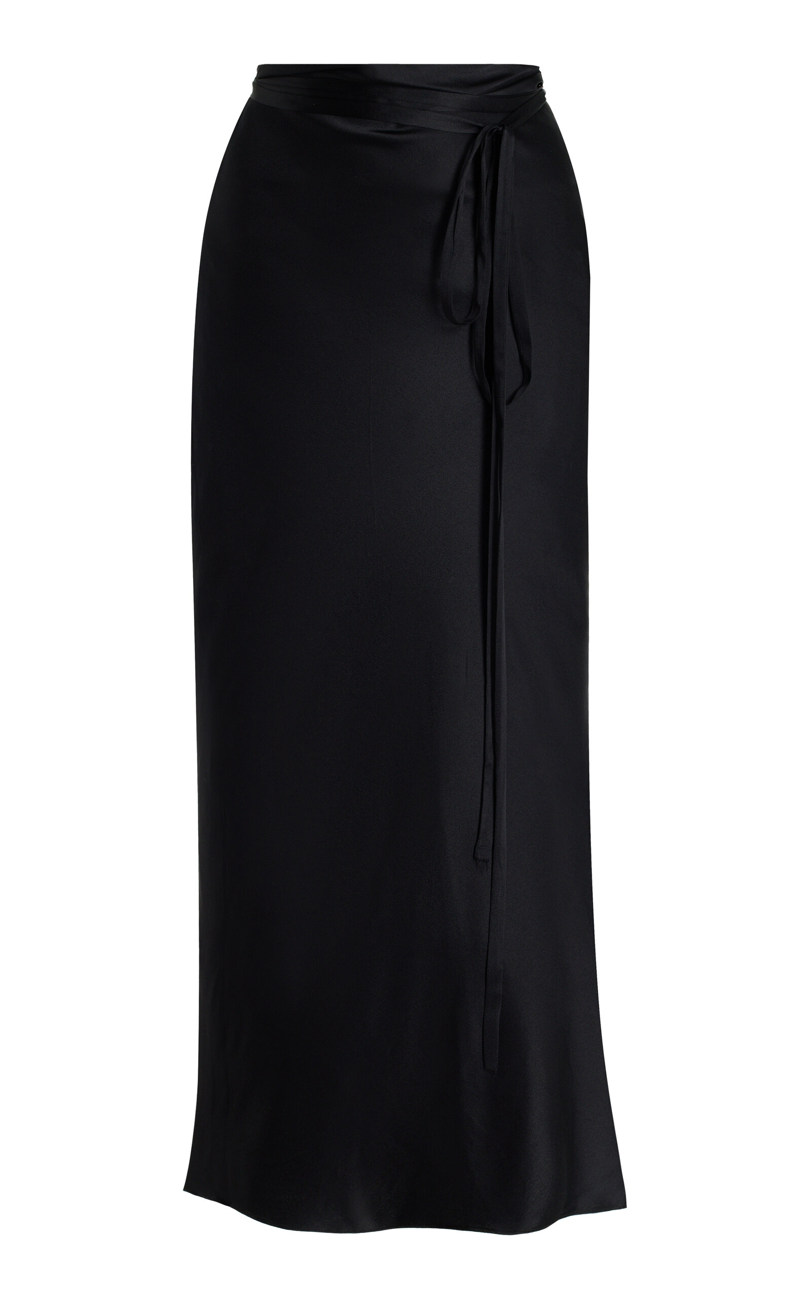 Torso Stretch-Silk Maxi Skirt