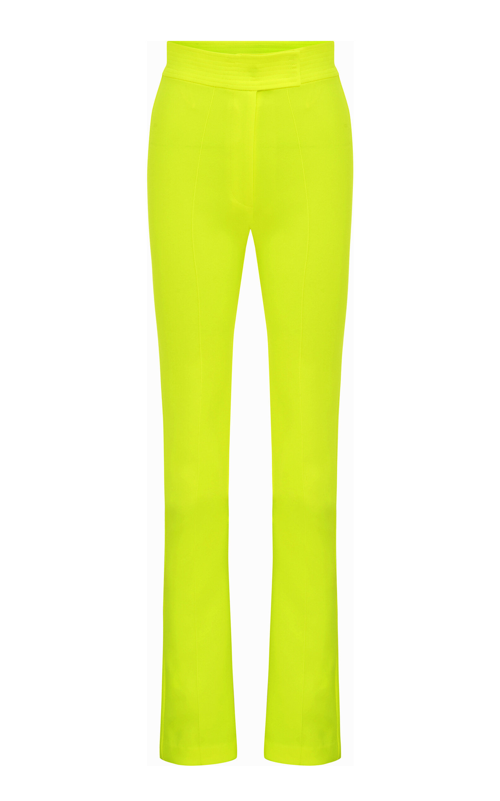 Alex Perry Slate Slim-leg Stretch Crepe Pants In Yellow