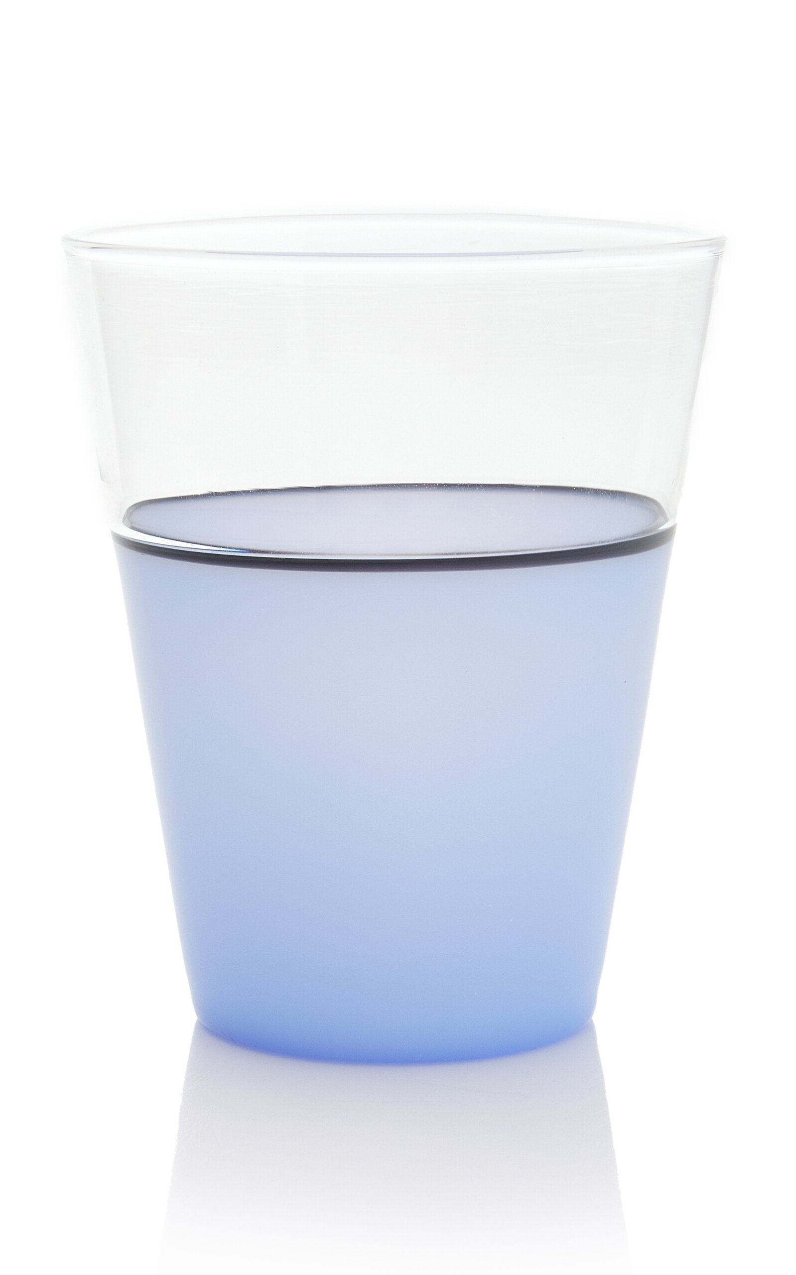 Cesare Toffolo Handcrafted Glass Water Tumbler In Blue