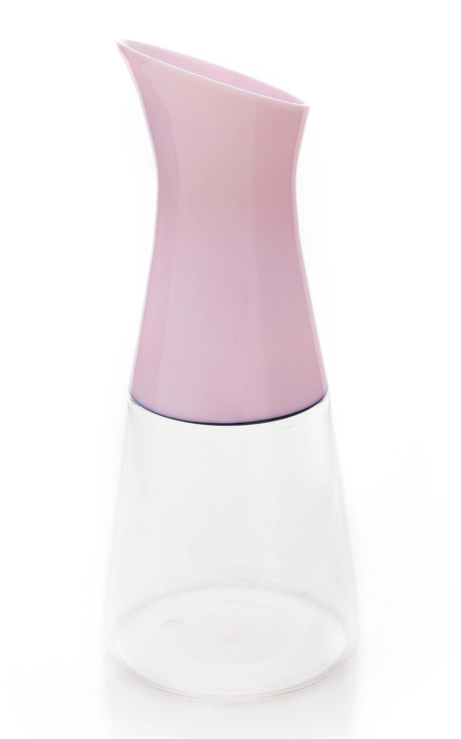 Cesare Toffolo Handcrafted Glass Carafe In Pink
