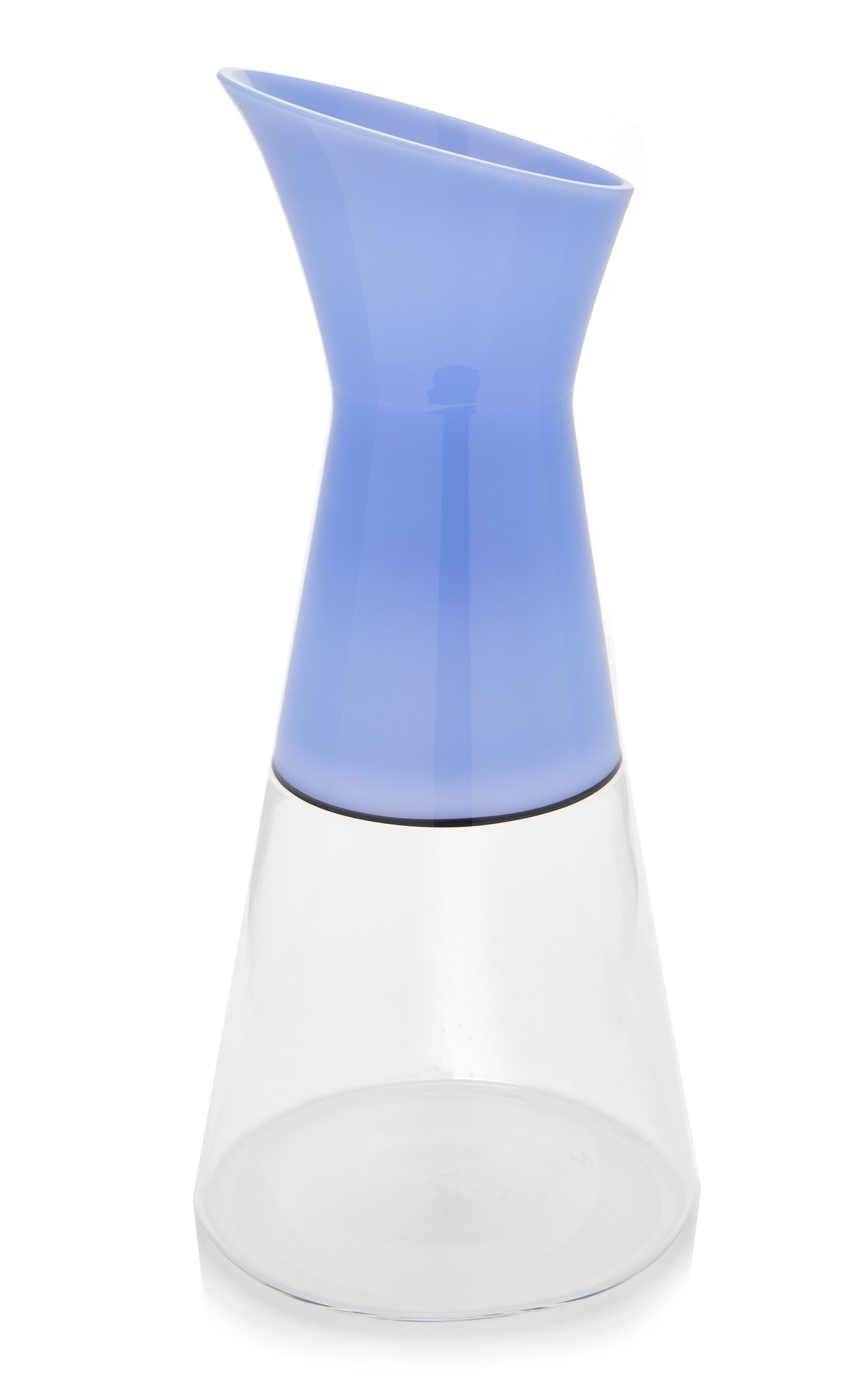 Cesare Toffolo Handcrafted Glass Carafe In Blue