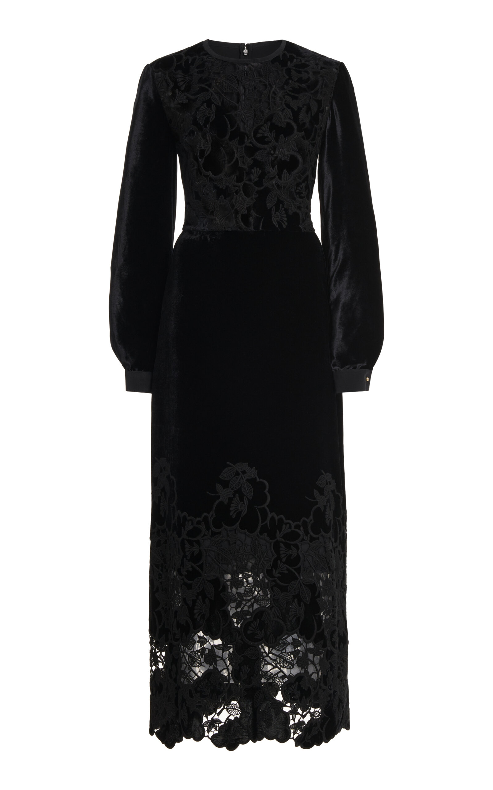 princess polly baby blue dress Elie Saab - Girls Black Embroidered Organza Dress main image 1