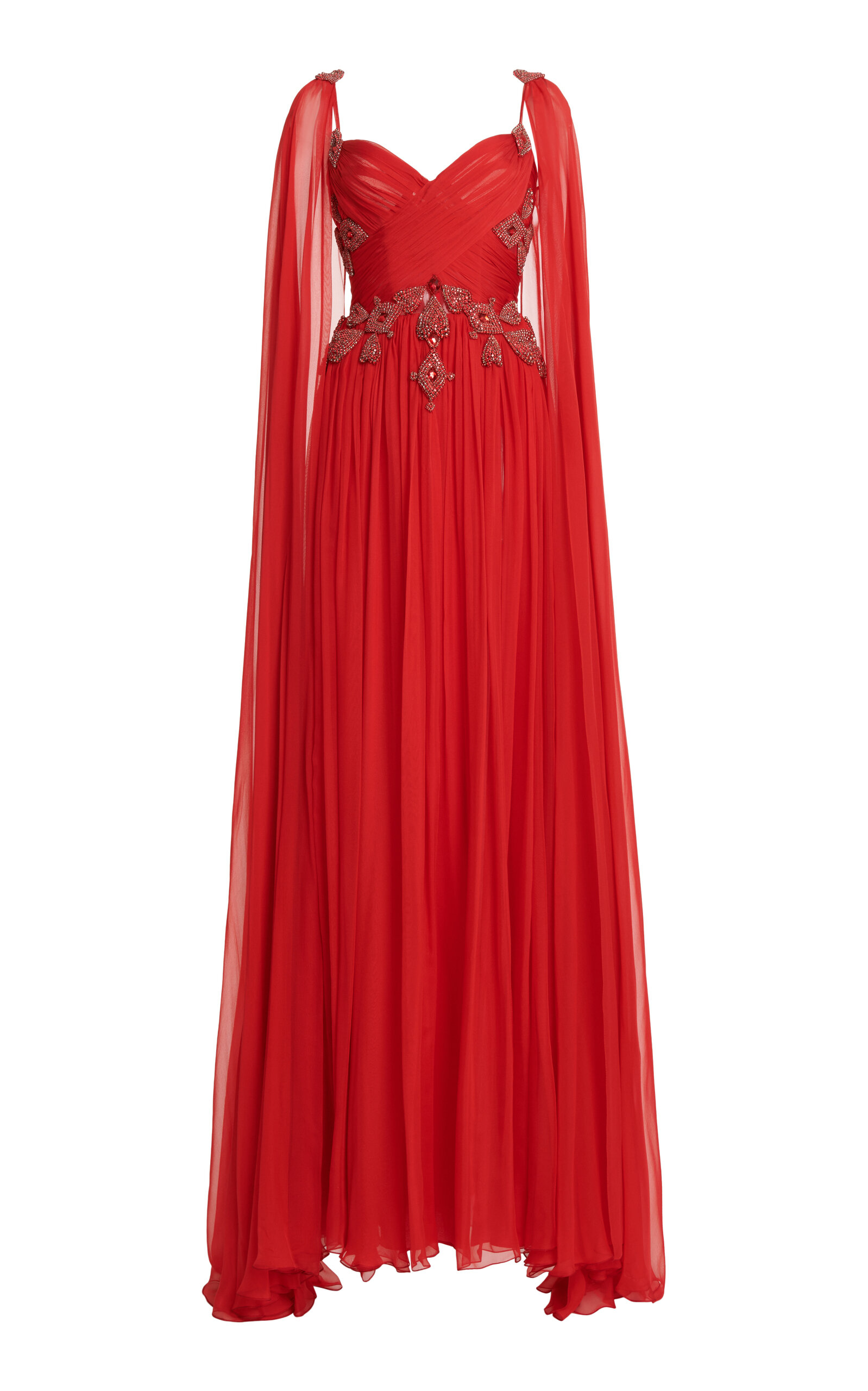 Zuhair Murad Women's Embellished Silk Chiffon Maxi Dress In Red | ModeSens Zuhair Murad Women's Embellished Silk Chiffon Maxi Dress In Red | ModeSens