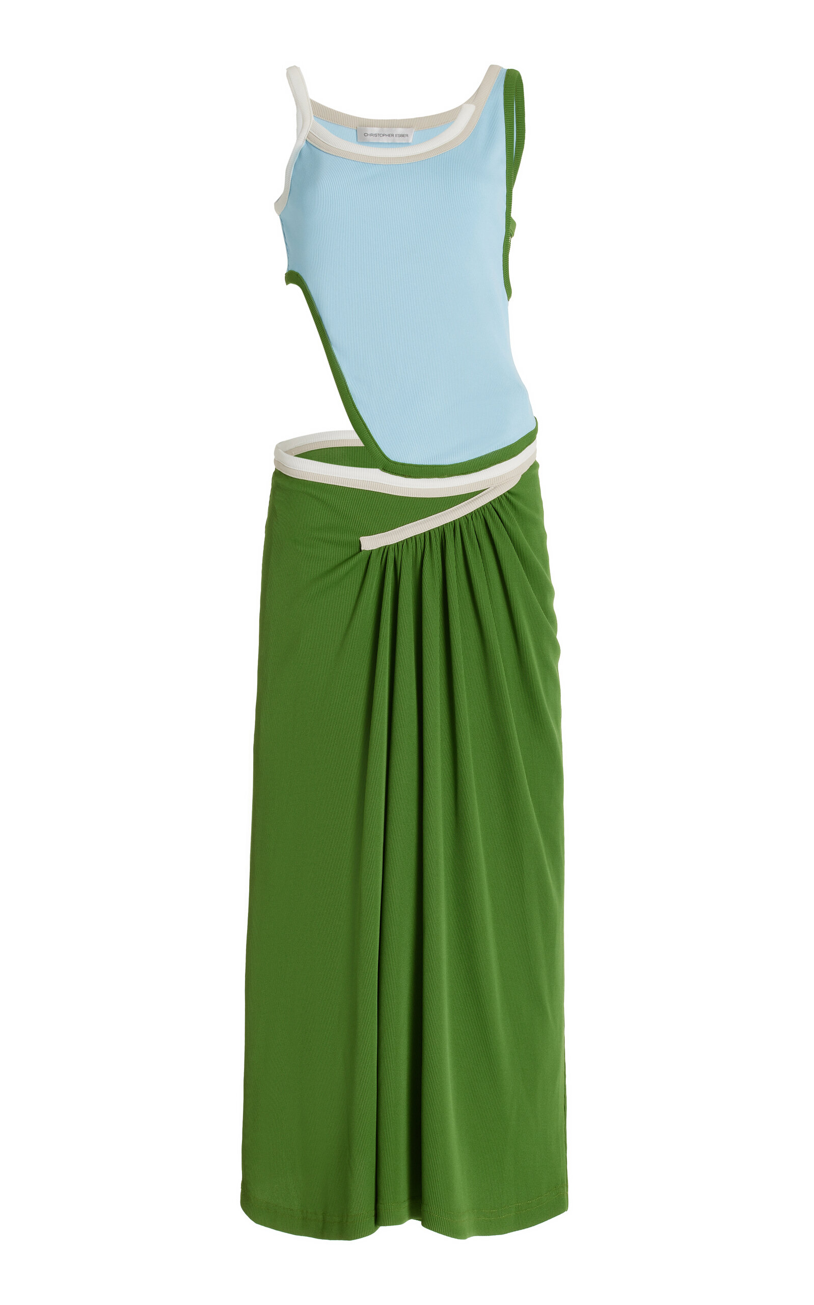 Christopher Esber Women's Asymmetric Cutout Jersey Maxi Dress In Multi ...