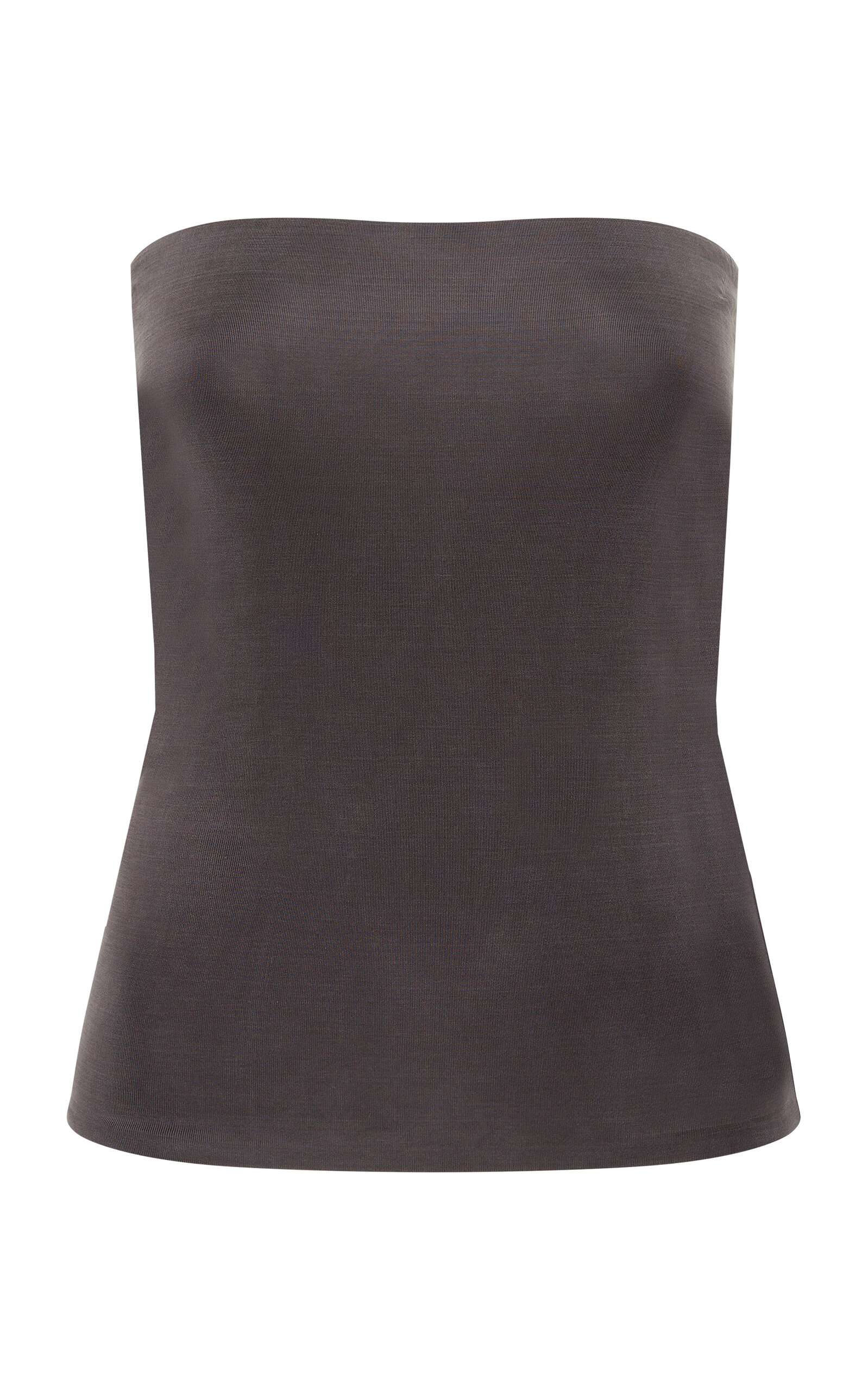 St. Agni Strapless Jersey Top - Grey - XS