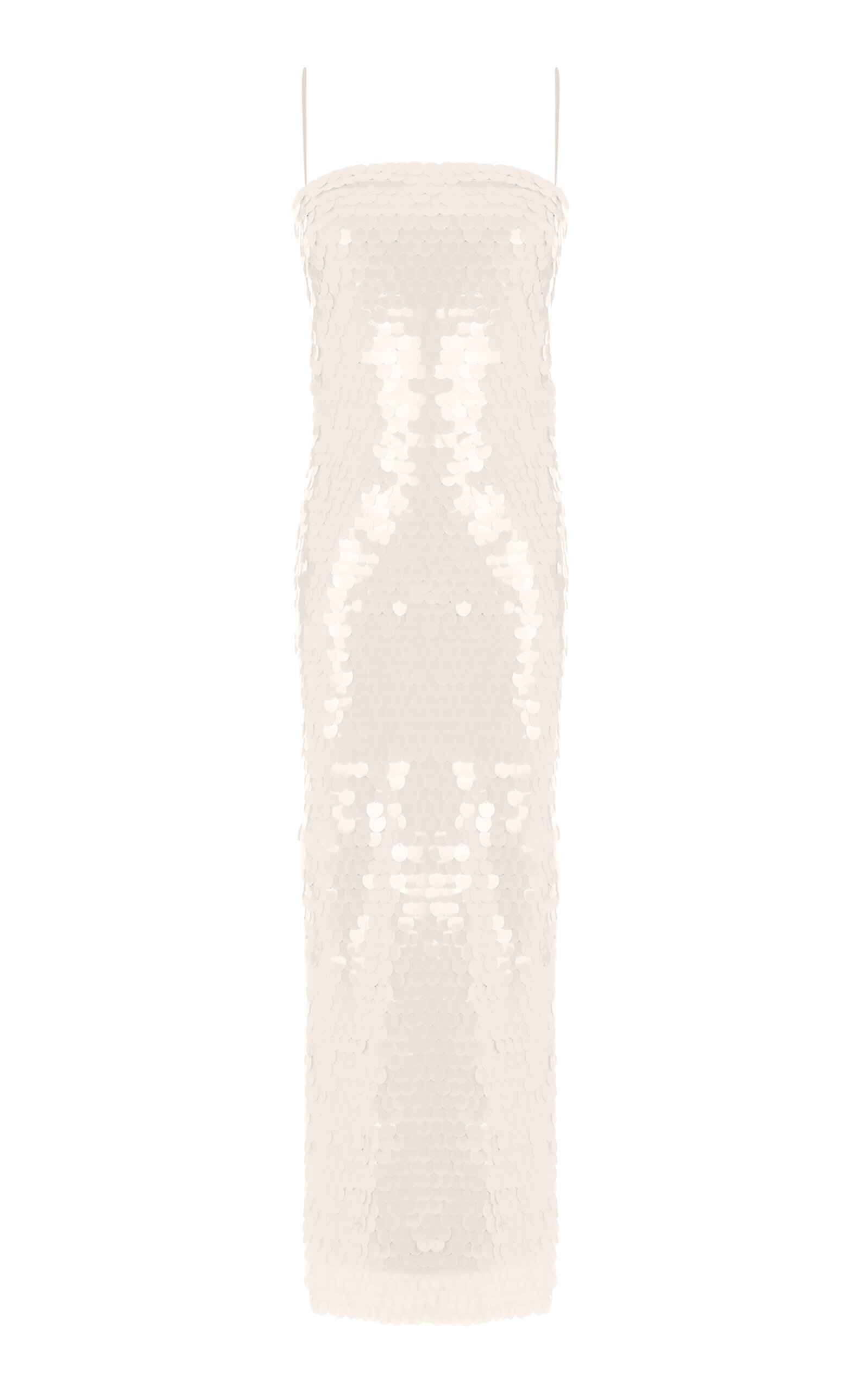 New Arrivals Phoenix Sequined Midi Dress In White | ModeSens