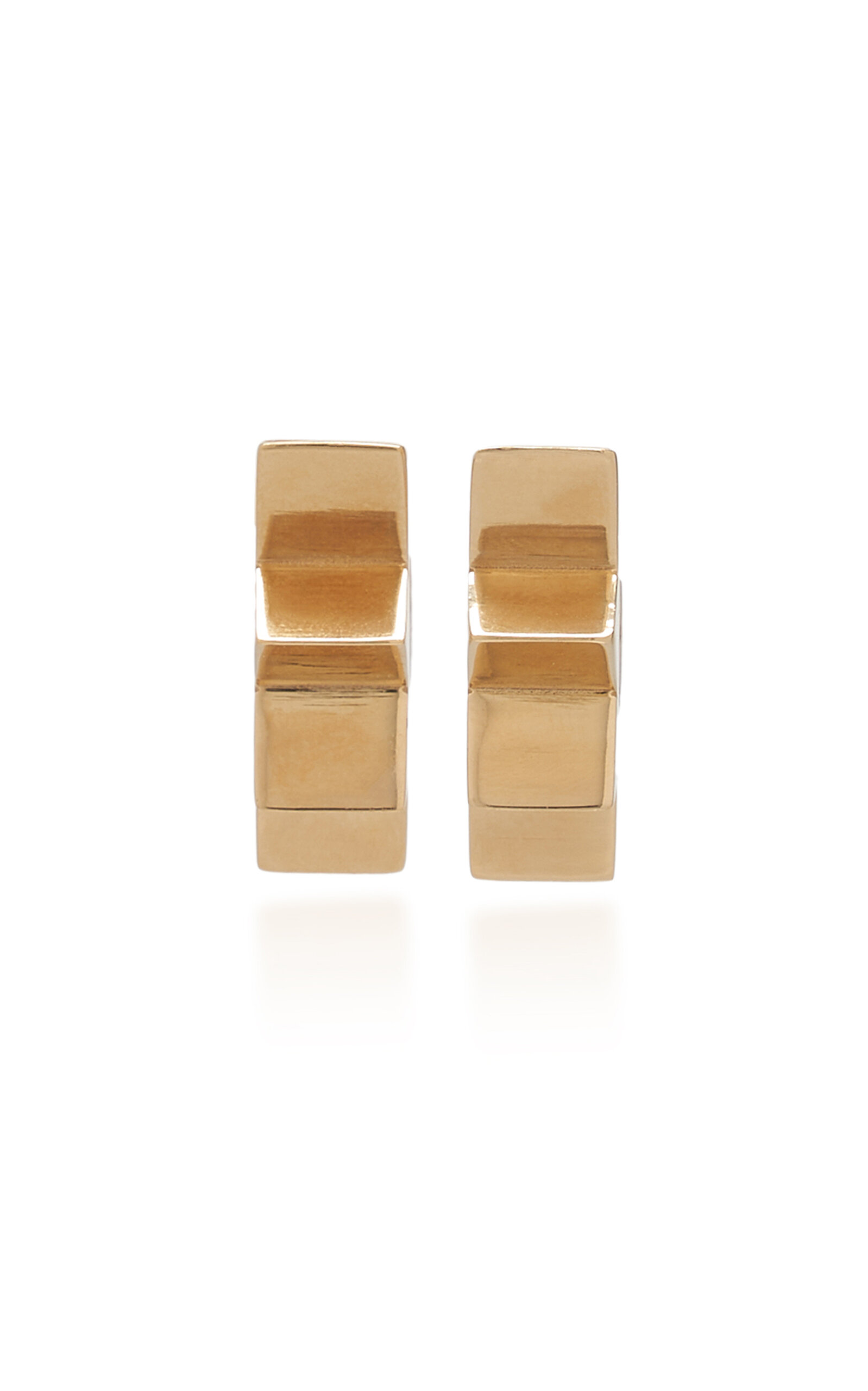 Bottega Veneta Gold-plated Huggie Earrings