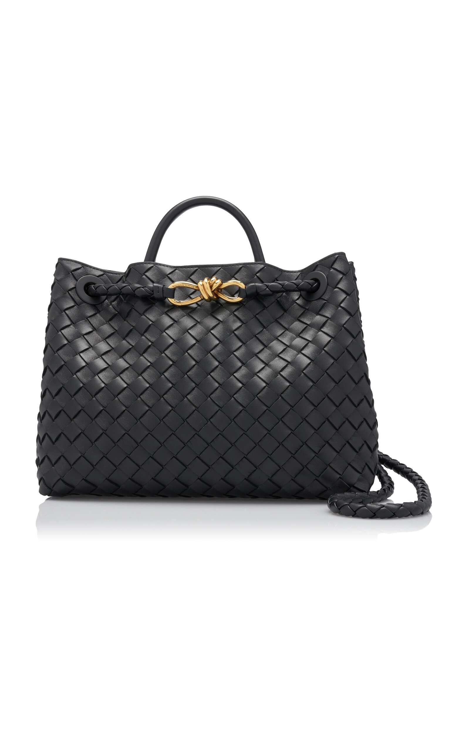 Bottega Veneta Medium Andiamo Intrecciato Leather Tote Bag