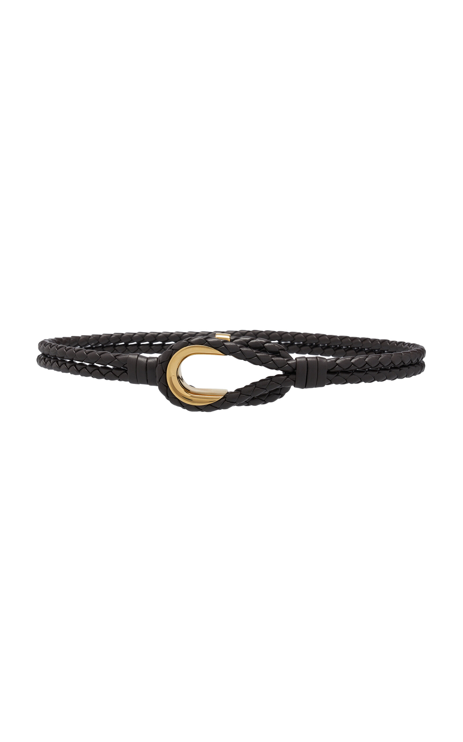 Bottega Veneta Women's Intreccio Leather Belt