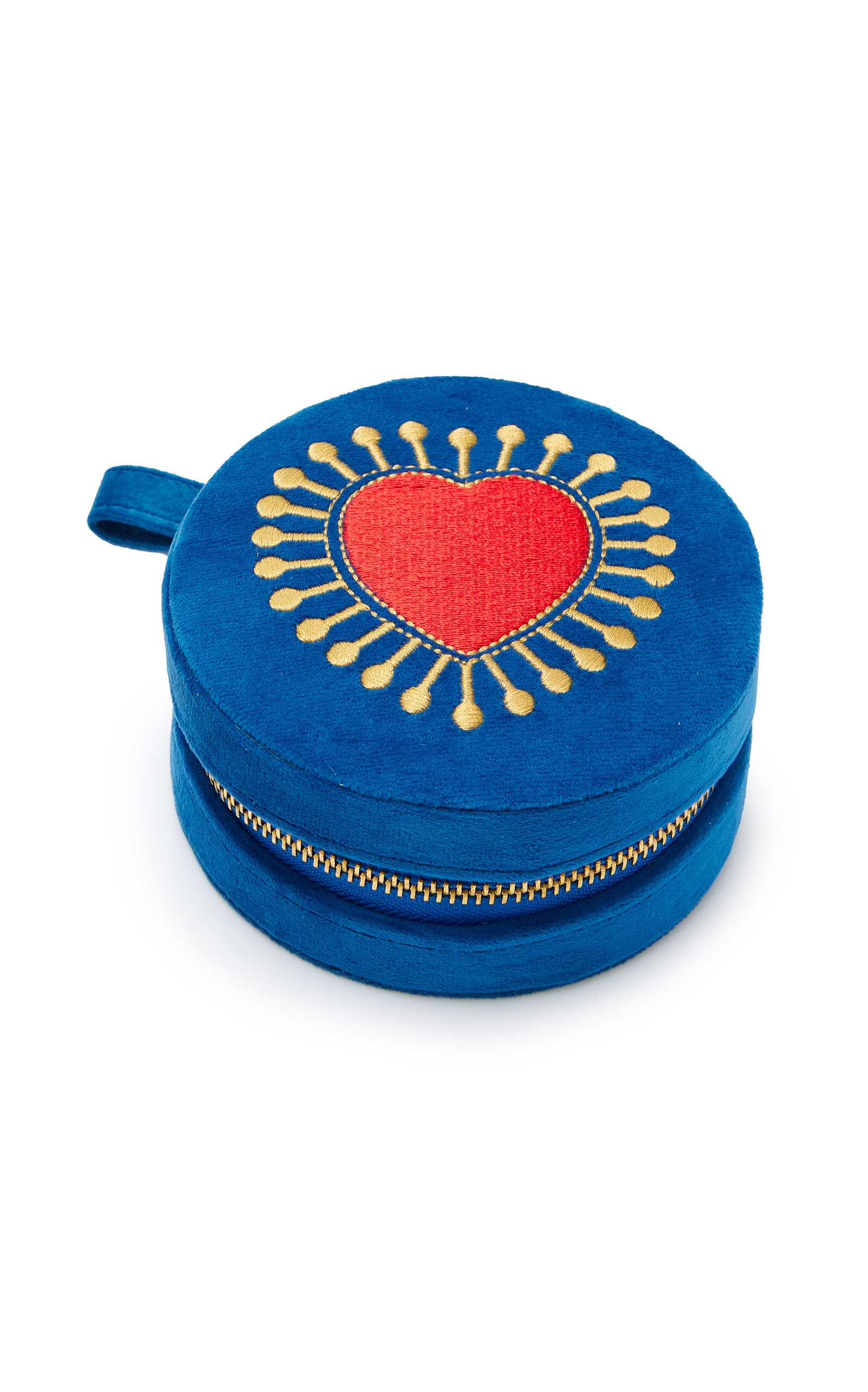 L'Atelier Nawbar Women's Sacred Heart Vegan Suede Jewelry Box