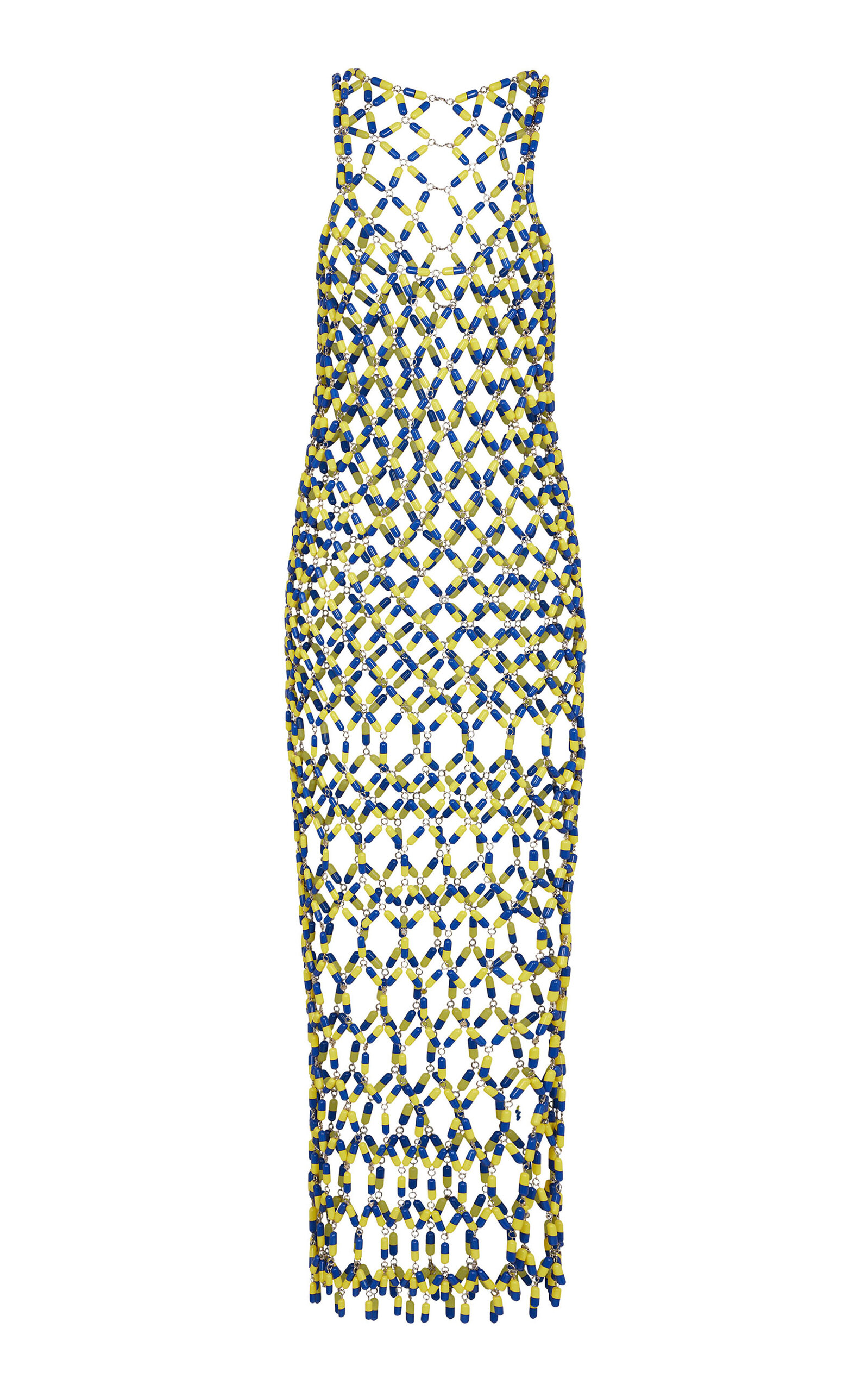 knee length dresses for ladies Midi Dress in Blue Liberty-Printed Viscose Crepe with Lace and Bow Det –  Rabanne