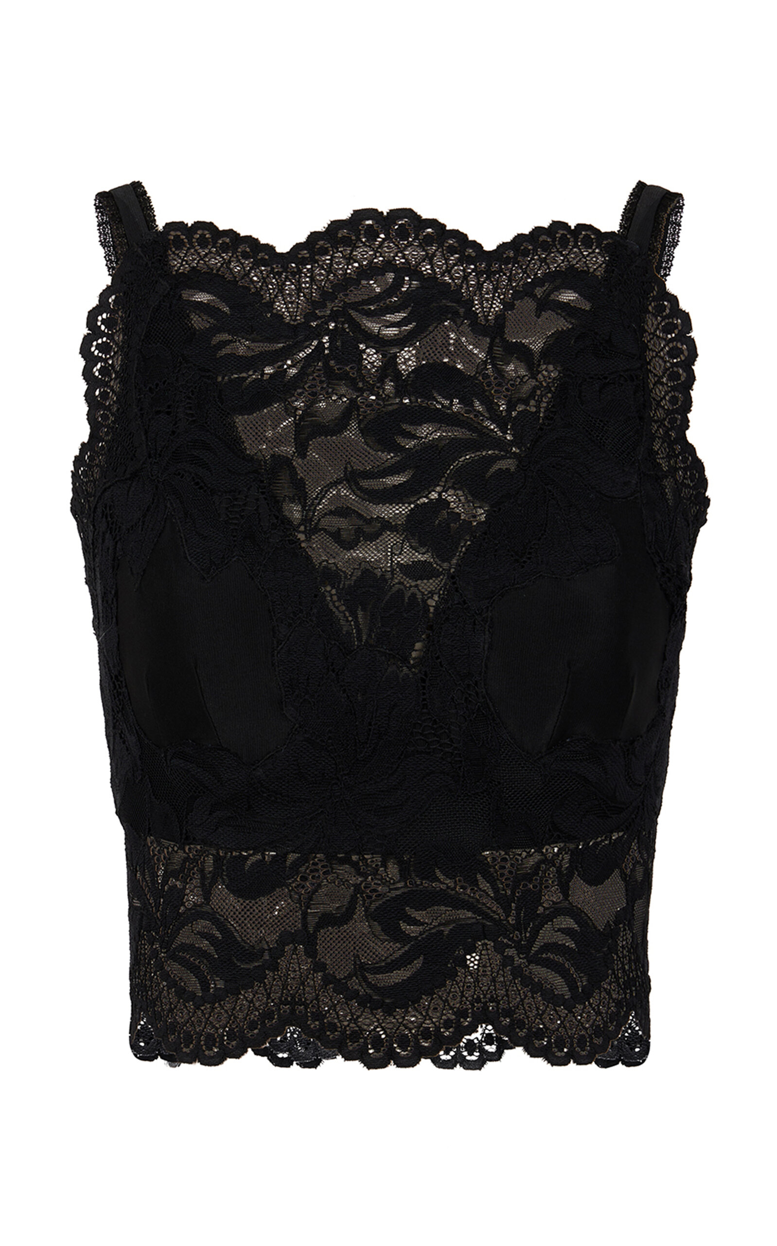 RABANNE CROPPED LACE TOP