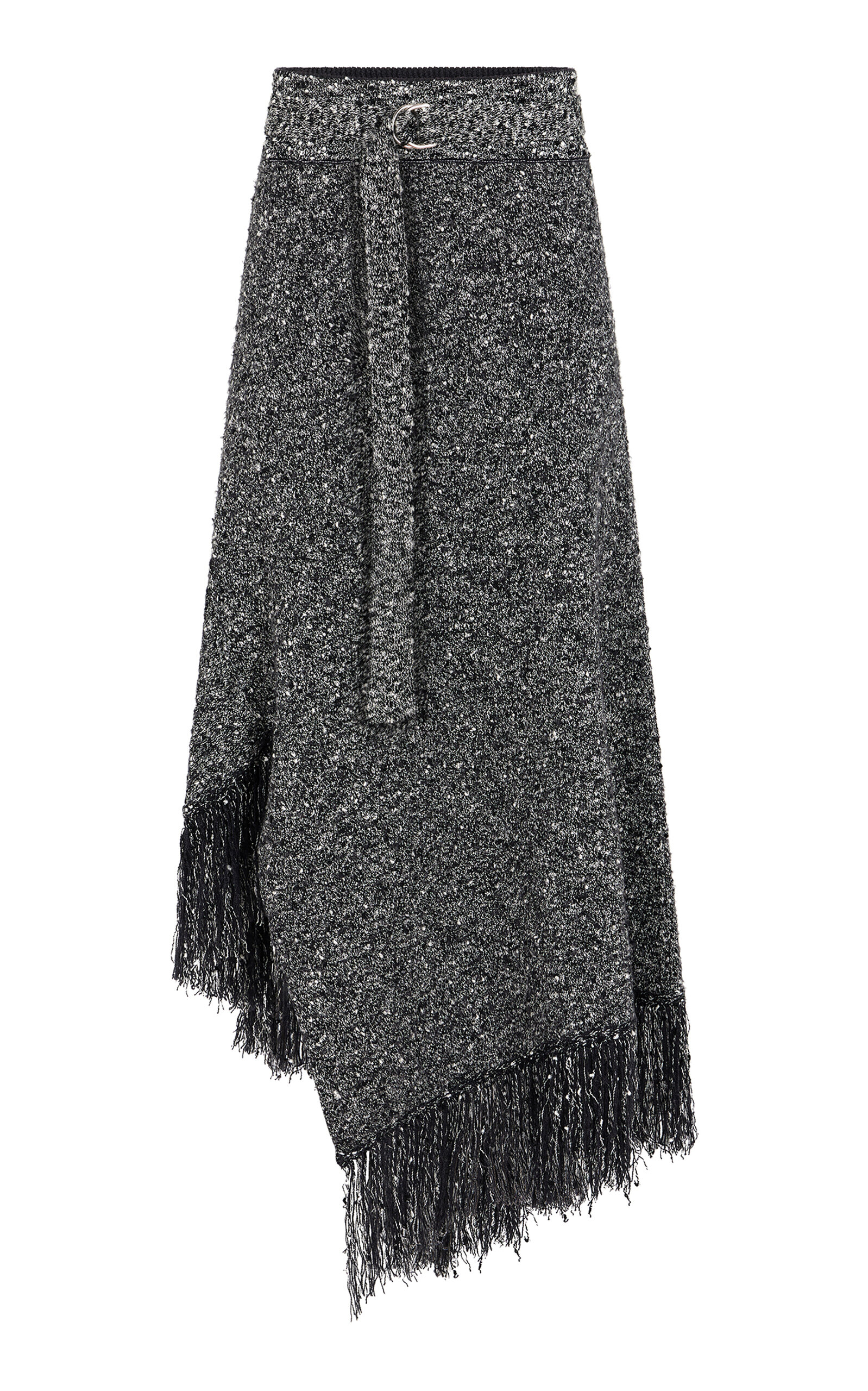 Rabanne Fringe-trimmed Midi Skirt In Multi
