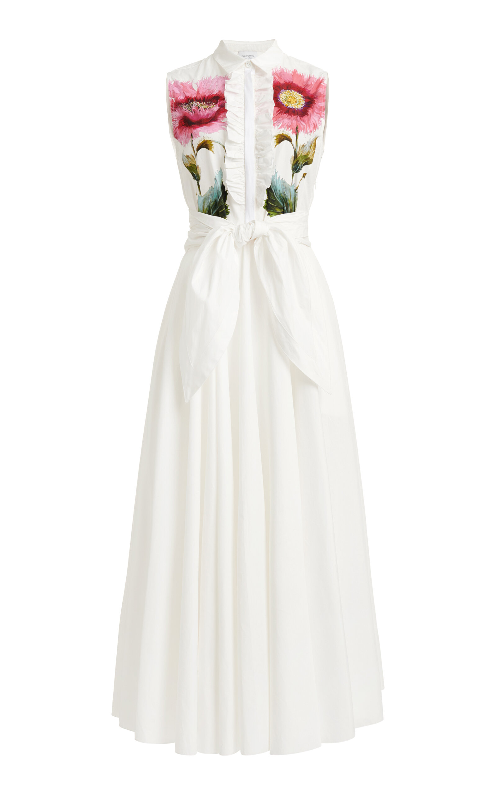 Giambattista Valli Women's Floral Cotton Poplin Midi Dress