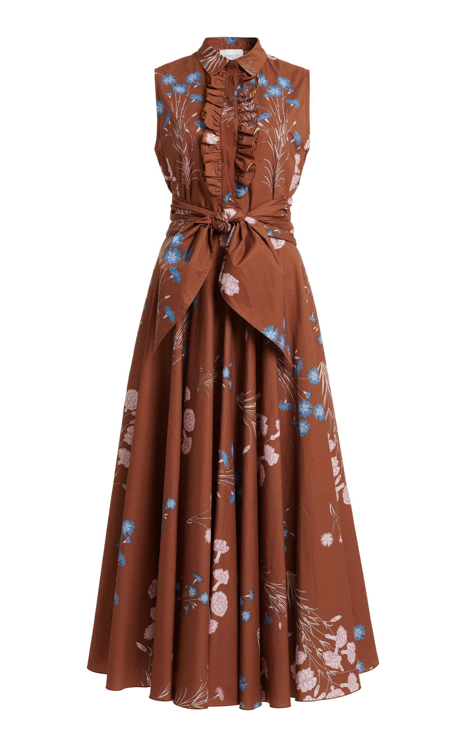 Giambattista Valli Women's Printed Cotton Poplin Midi Dress