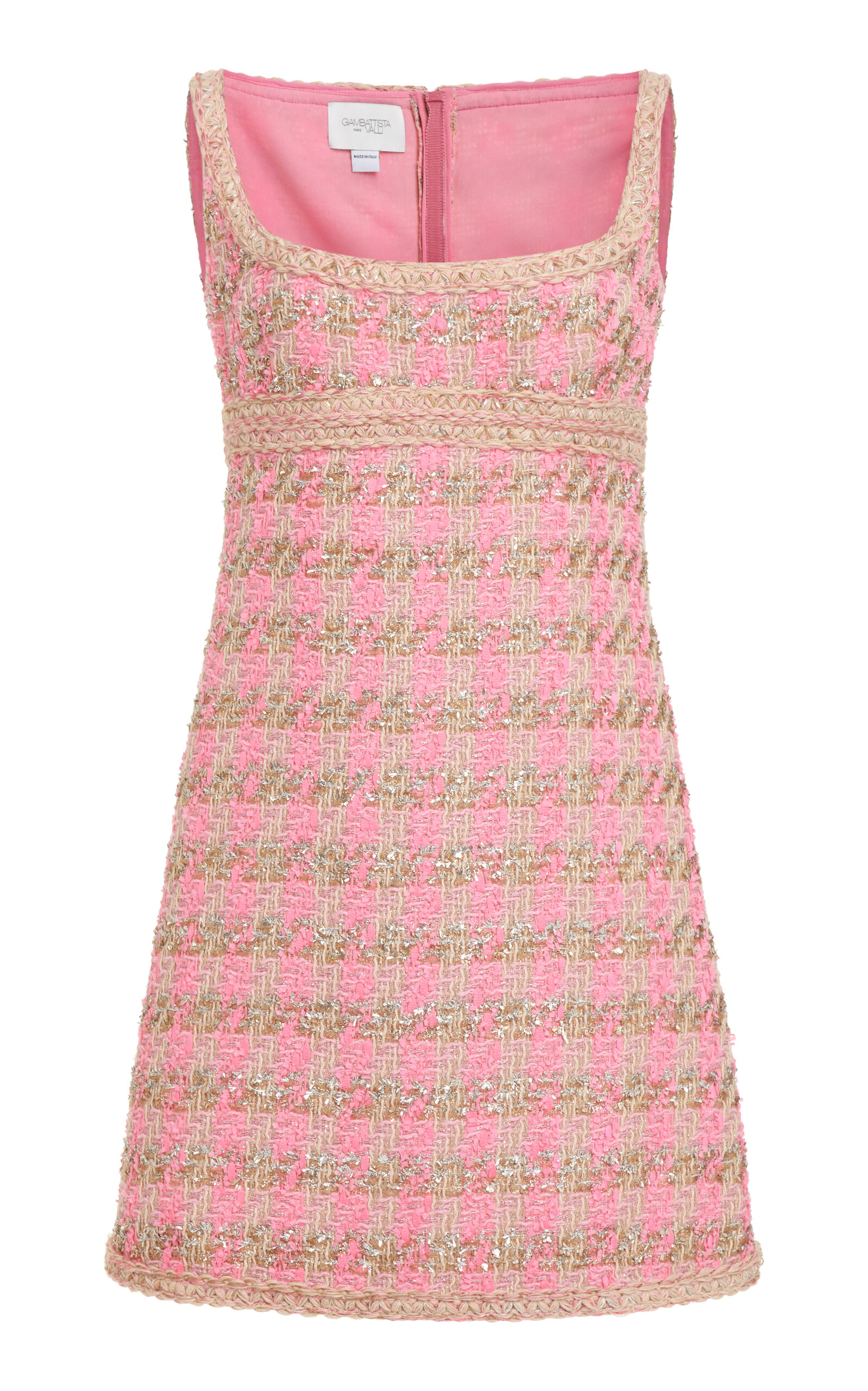 Shop Giambattista Valli Tweed Mini Dress In Multi