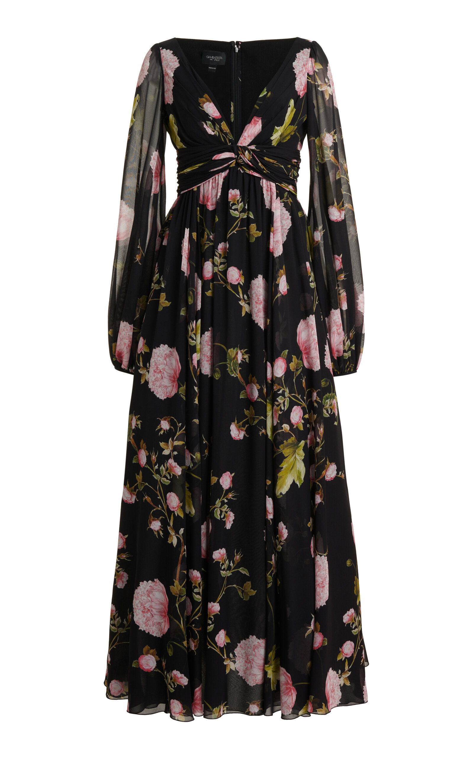 Giambattista Valli Printed Georgette Midi Dress In Floral