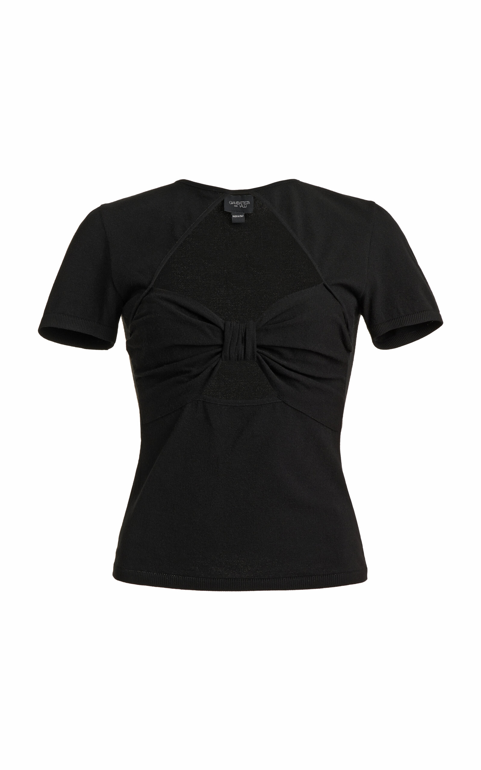 Giambattista Valli Knit Cutout Top In Black