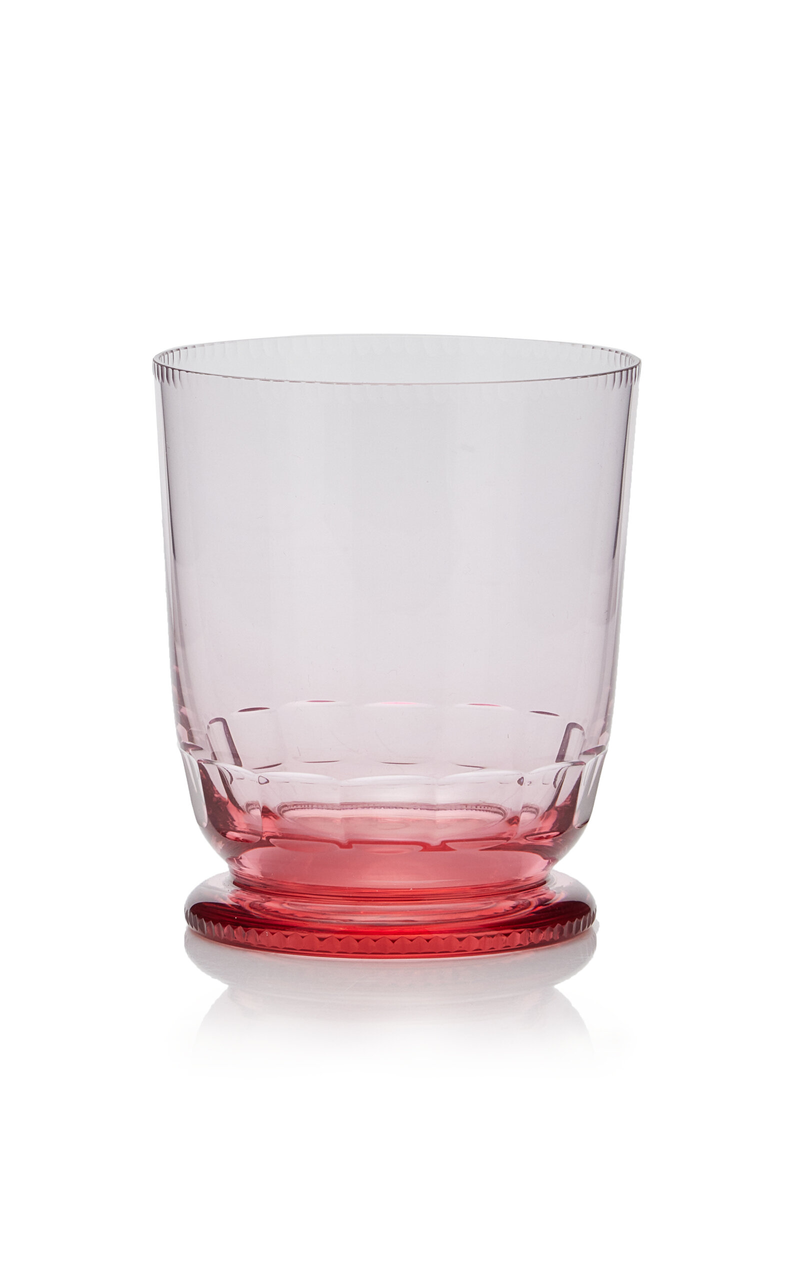 Moser Mozart Crystal Tumbler Glass In Pink