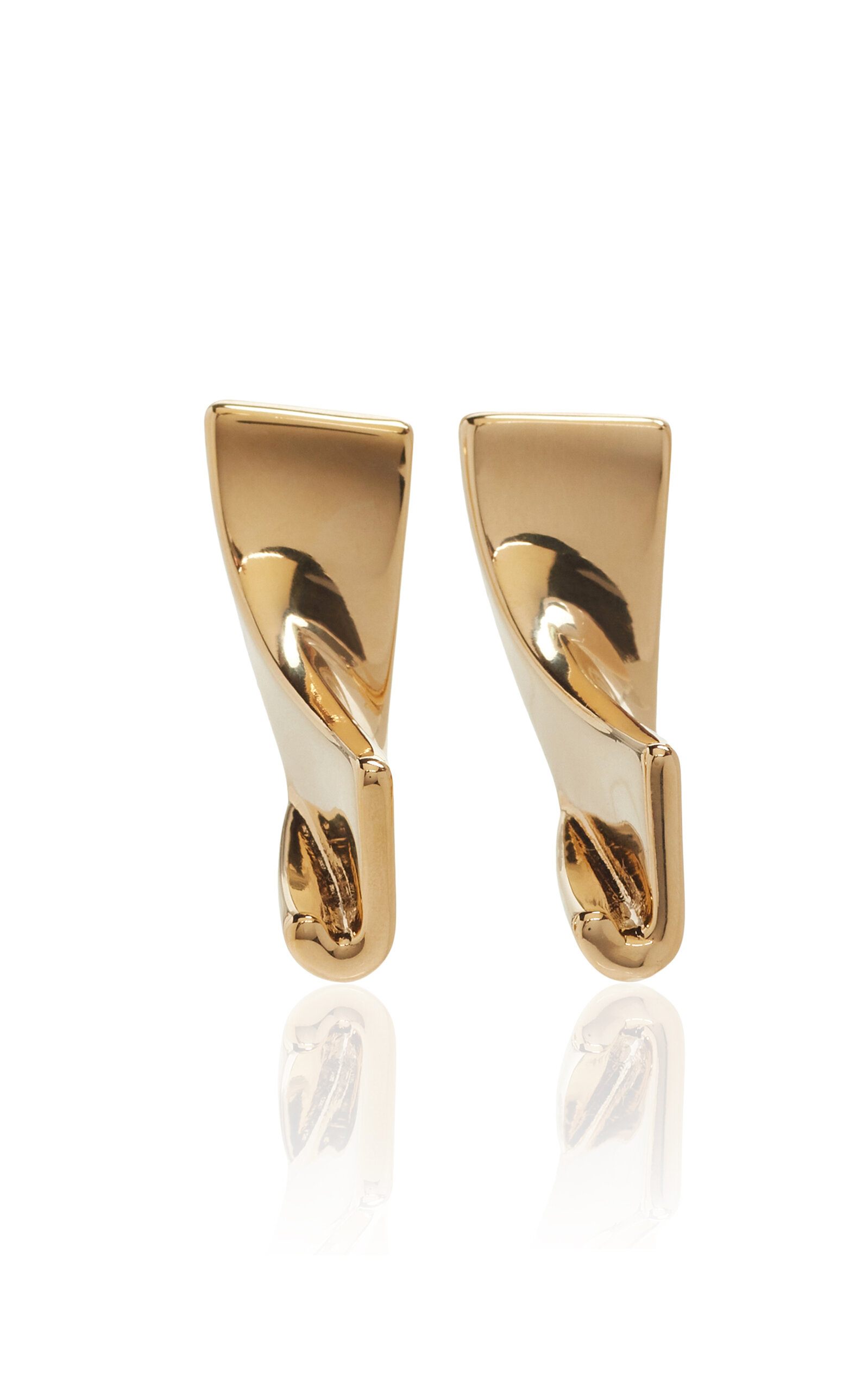 Shop Jacquemus J Gold-tone Earrings