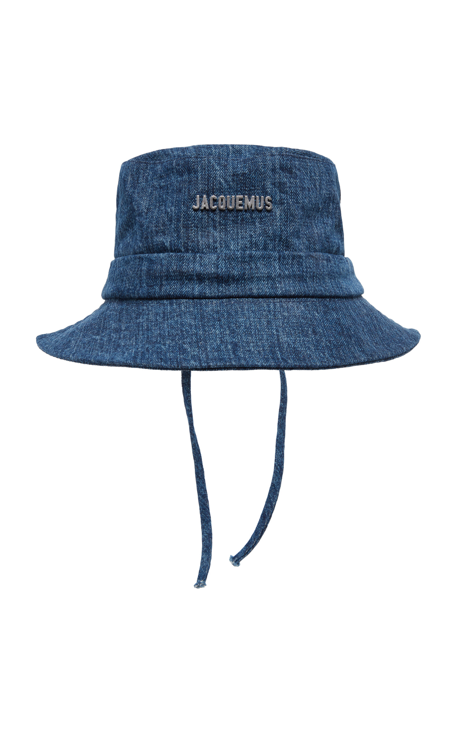Jacquemus Le Bob Gadjo Cotton Denim Bucket Hat In Blue
