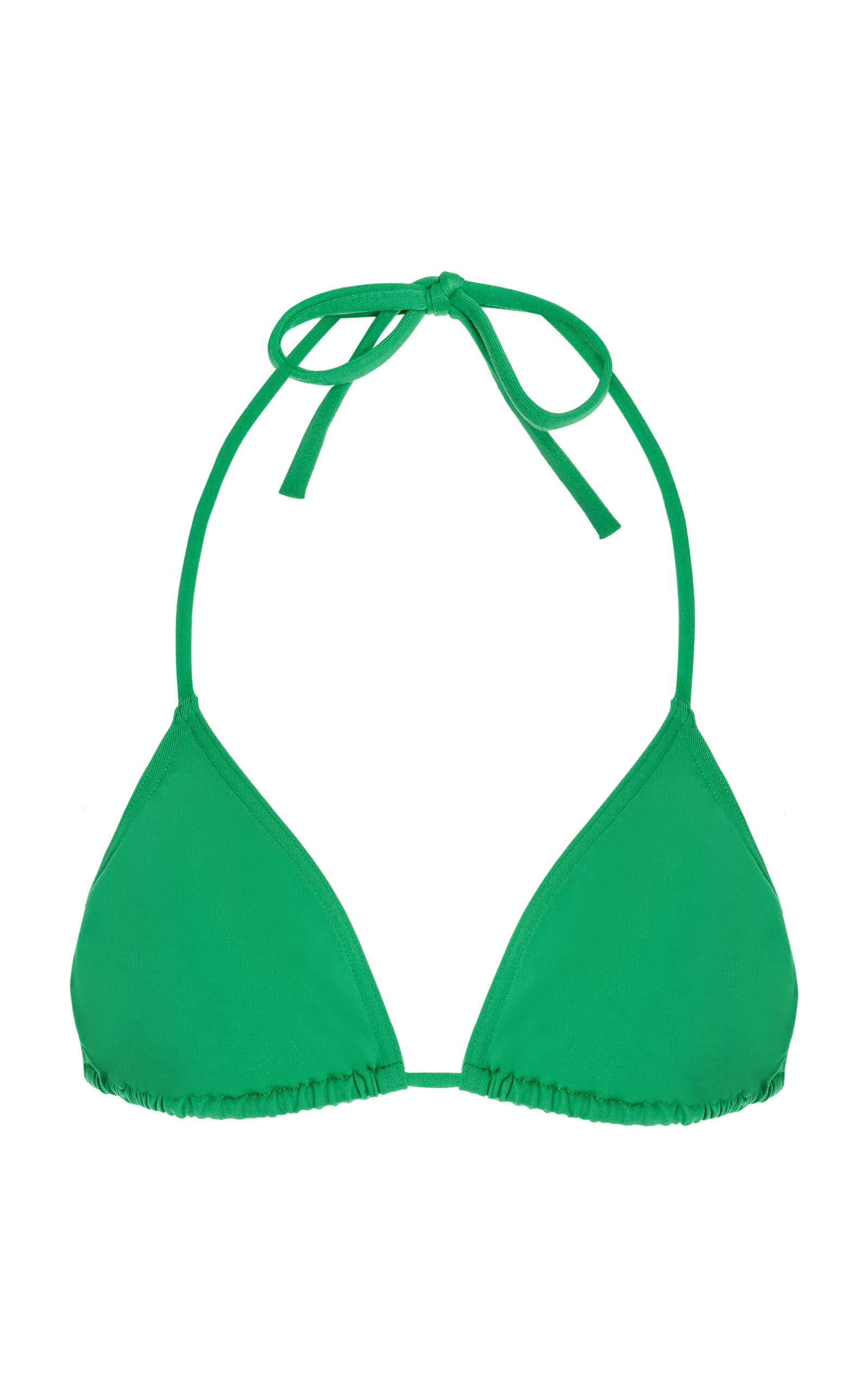 Eres Mouna Triangle Bikini Top In Green