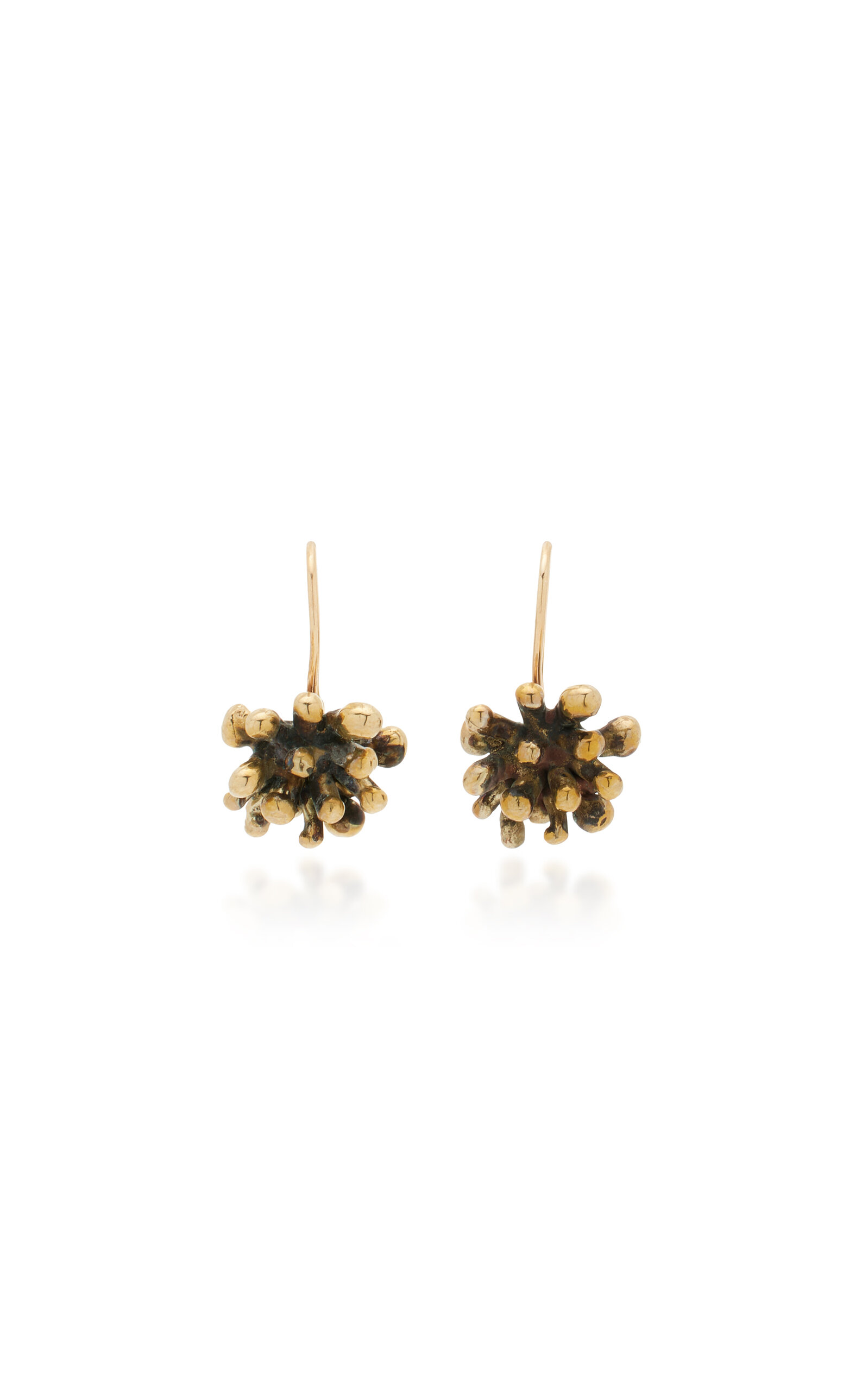 Lisa Eisner Mega Spore Drop Earring In Gold